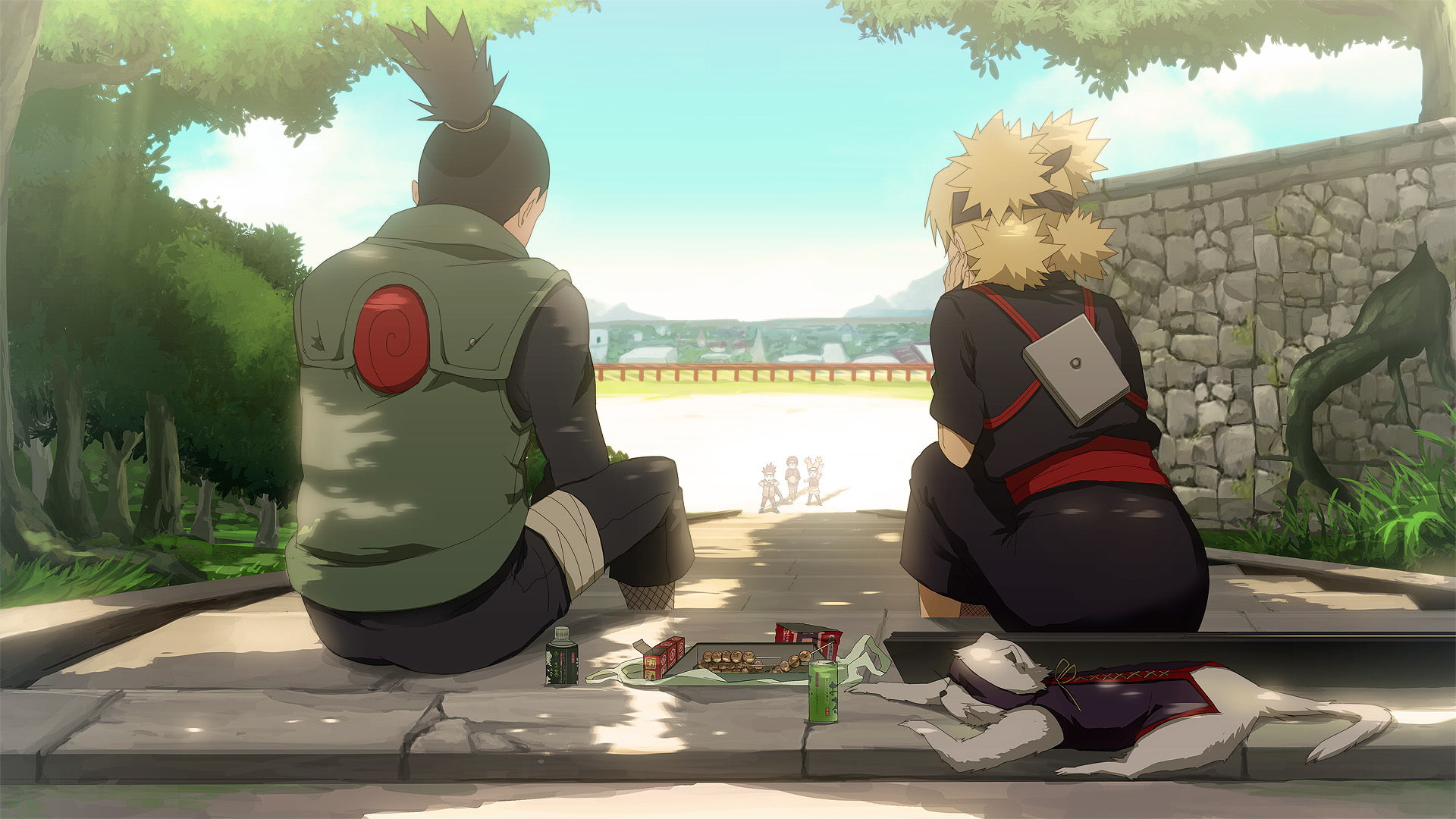 weasel, anime, naruto, Temari, art, Shikamaru, 1080P, konohagakure no sato, HD Wallpaper