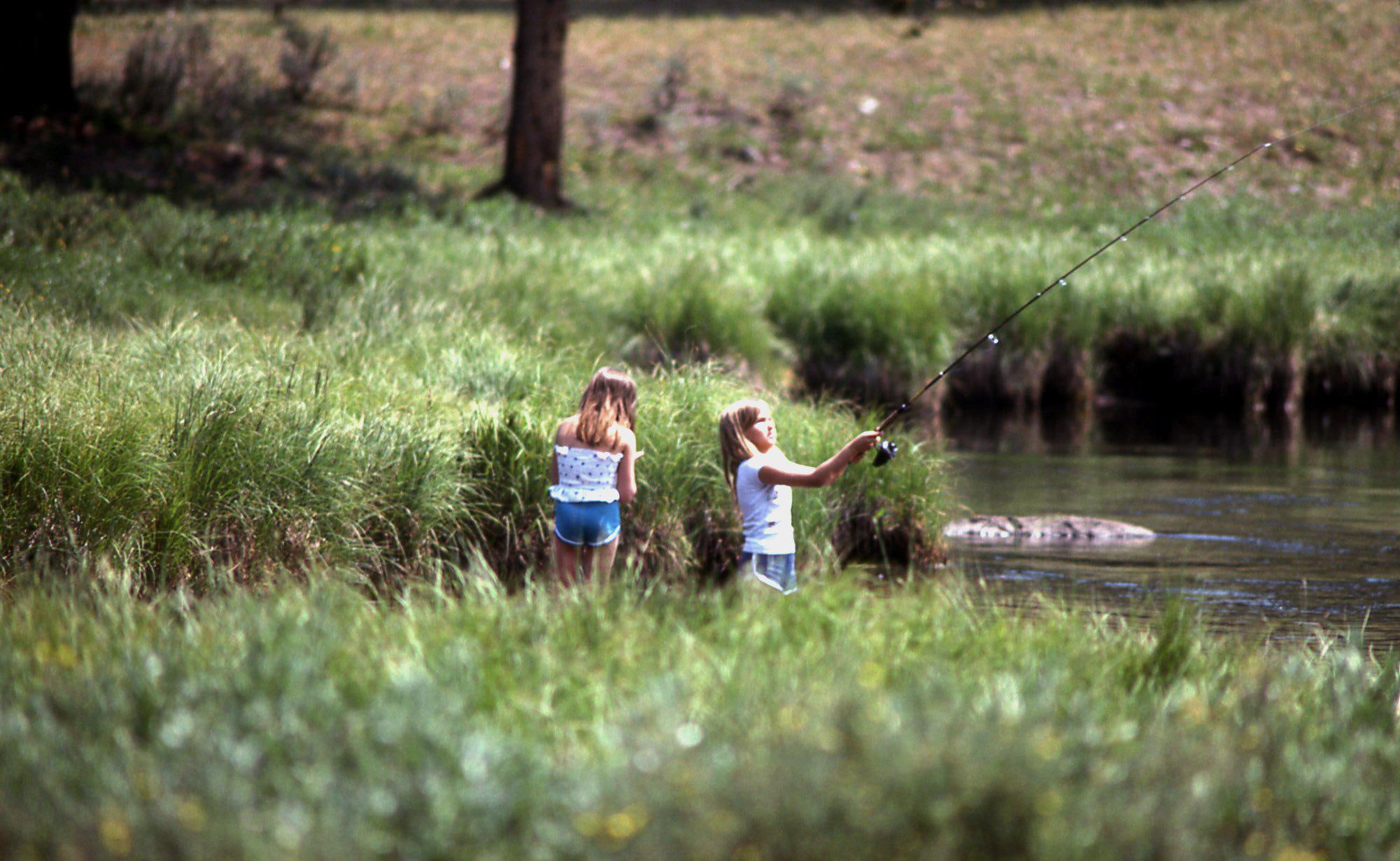 children, android, bokeh, fish, water, 1080P, fishing, sport, child, fishes, lake, landscape, mood, kids, cute, HD Wallpaper