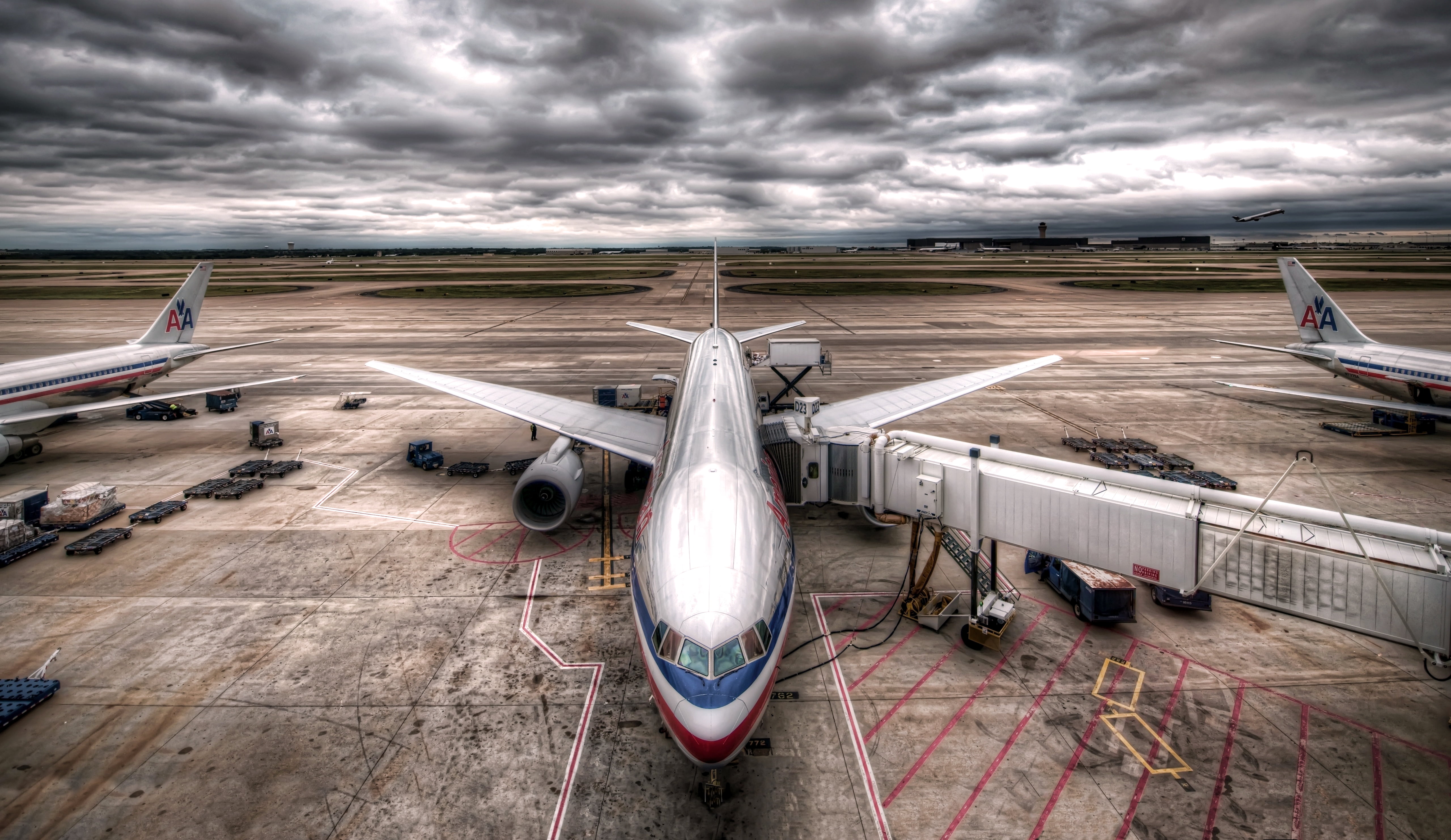 architecture, airplane, air Vehicle, Aviation, sky, people Traveling, Overcast, storm, nature, The plane, transportation, car, blue, business Travel, passenger, HD Wallpaper