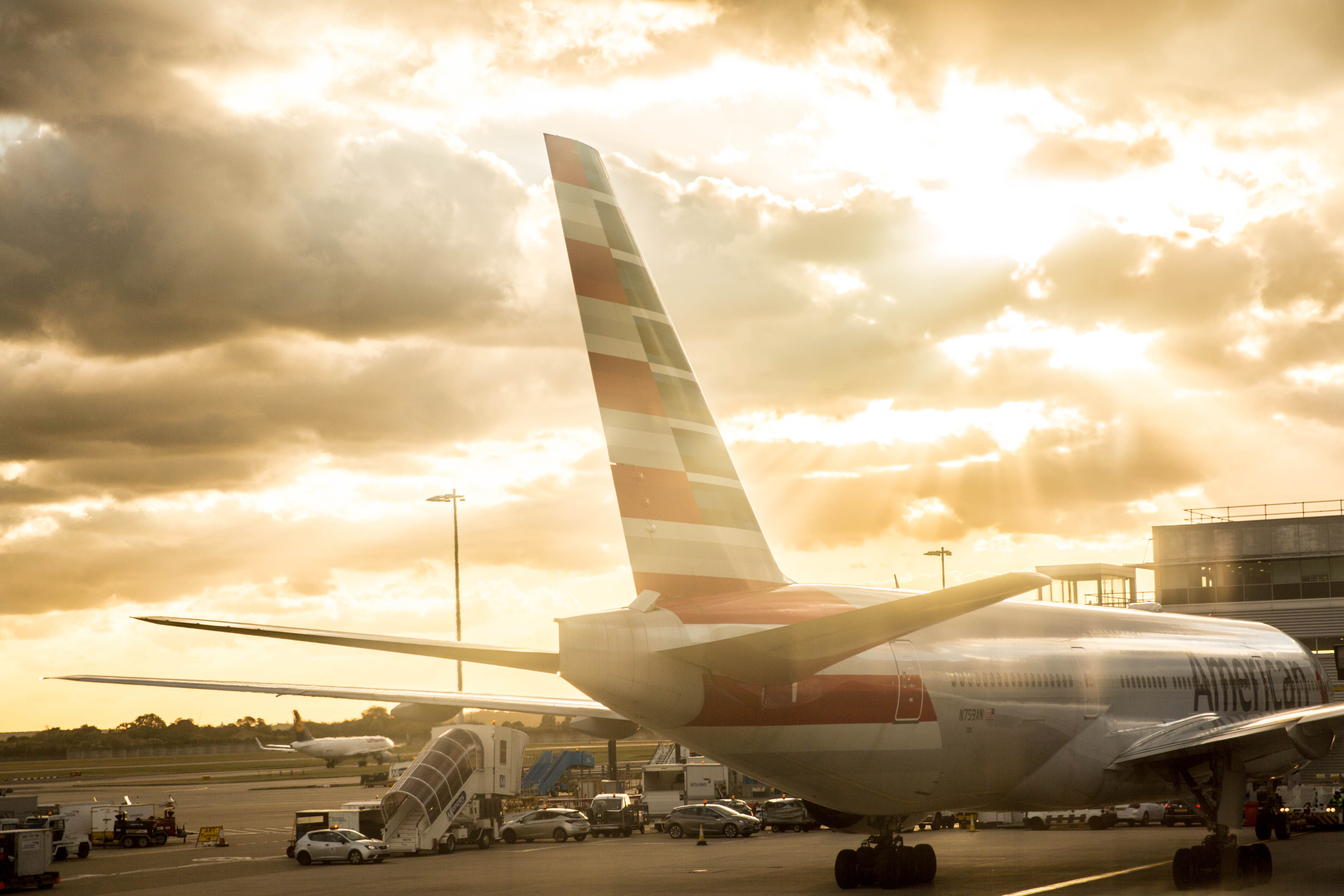 airport runway, aerospace industry, transportation, cloud - sky, no people, air, day, aviation, 4K, aviation photography, public transportation, airplane, HD Wallpaper
