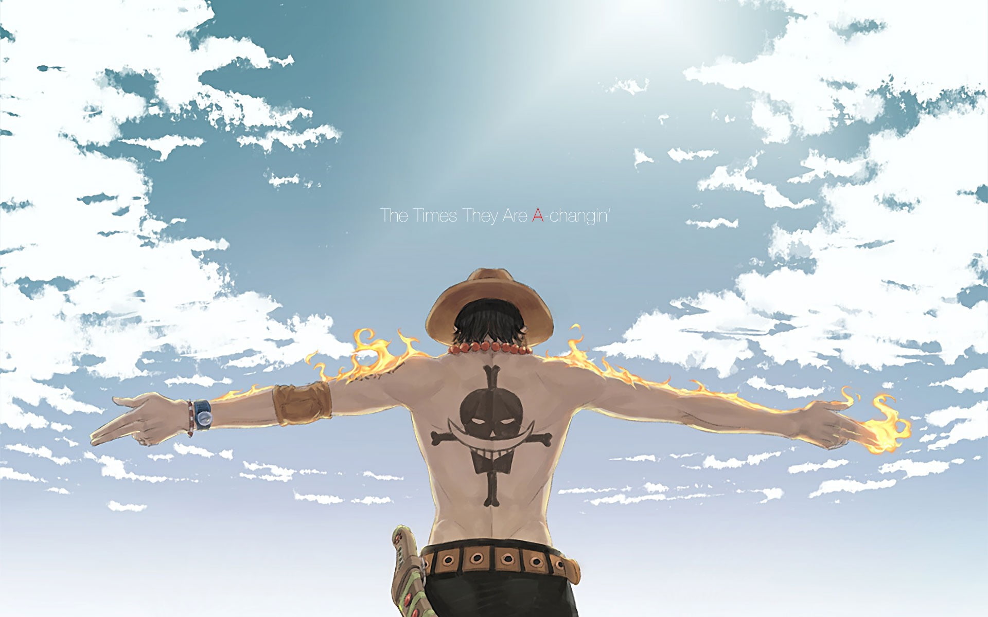 One Piece, Portgas D. Ace, anime, Whitebeard, 1080P, HD Wallpaper