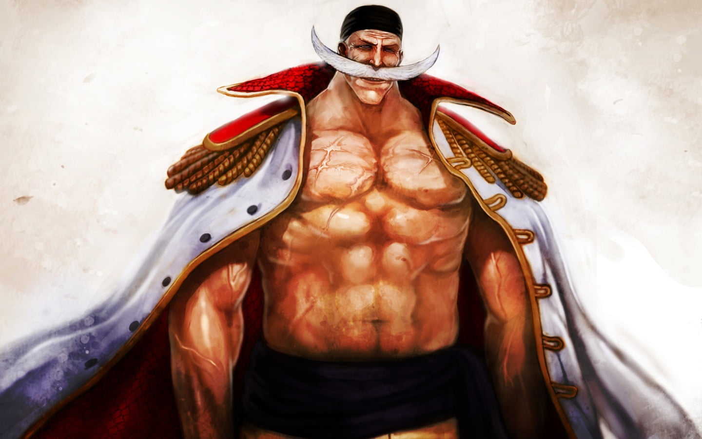 healthy lifestyle, Whitebeard, indoors, one person, strength, men, One Piece, athlete, front view, adult, 720P, chest, anime, exercising, muscular build, HD Wallpaper