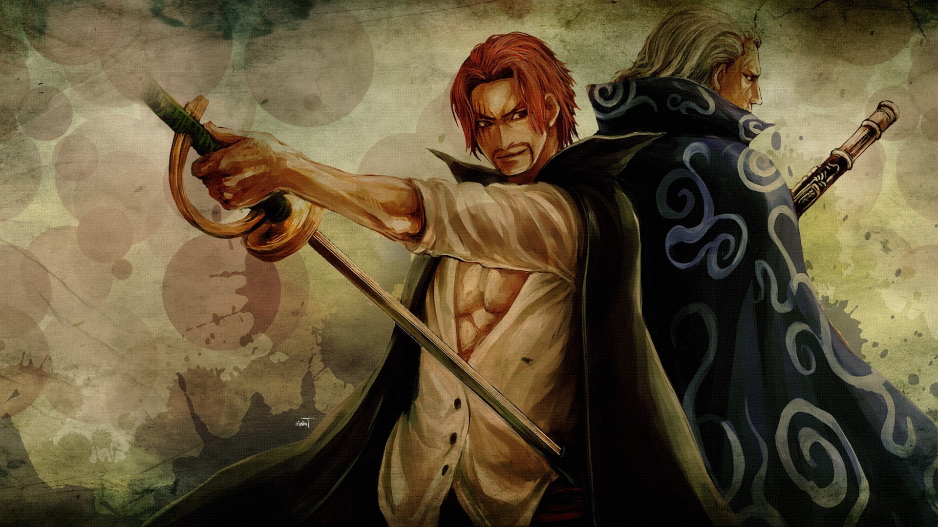 Shanks, Benn Beckman, 1080P, One Piece, HD Wallpaper