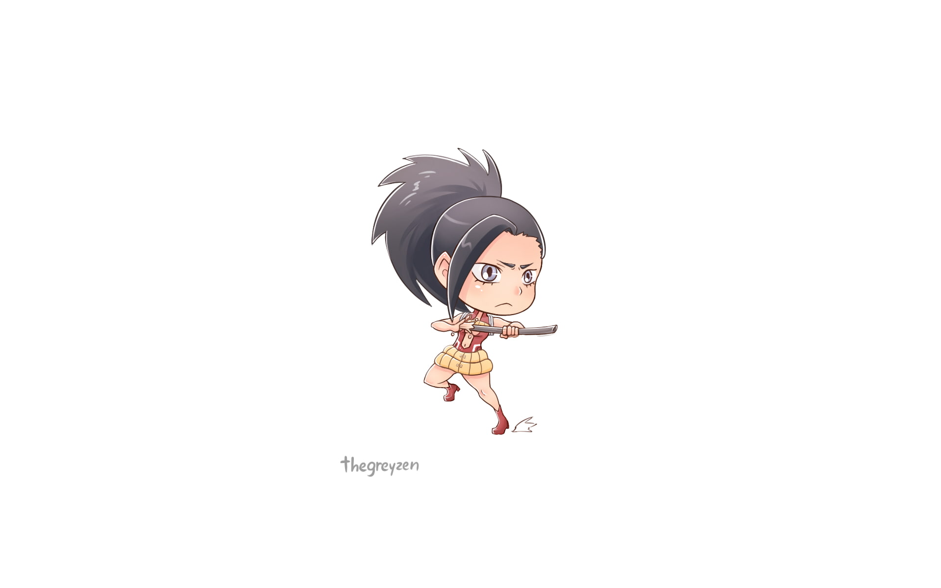 cut out, women, Boku no Hero Academia, anime girls, creativity, lifestyles, studio shot, waist up, art and craft, leisure activity, Yaoyorozu Momo, copy space, HD Wallpaper