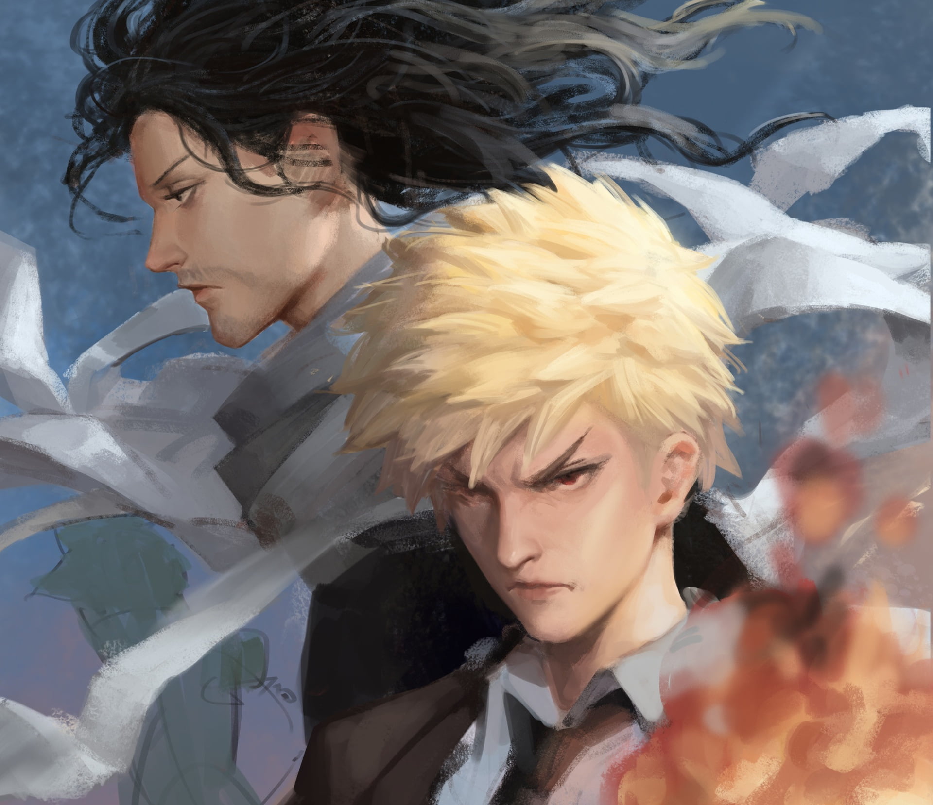 Eraserhead (Boku No Hero Academia), 1080P, Anime, Katsuki Bakugou, Shouta Aizawa, My Hero Academia, HD Wallpaper