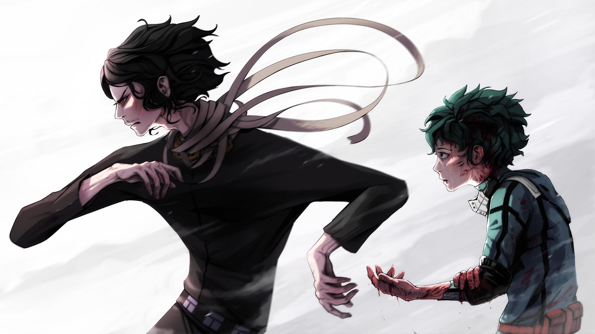1080P, Anime, Izuku Midoriya, Shouta Aizawa, My Hero Academia, HD Wallpaper