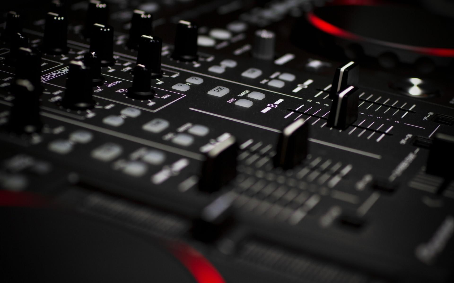 1080P, controller, black, audio, sound, 1920x1200, music, mixer, HD Wallpaper