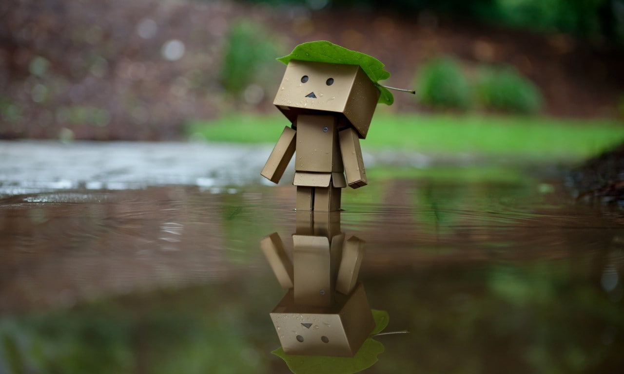 waterfront, nature, human representation, 720P, art and craft, no people, creativity, close-up, robot, tranquility, representation, wood - material, Danbo, HD Wallpaper