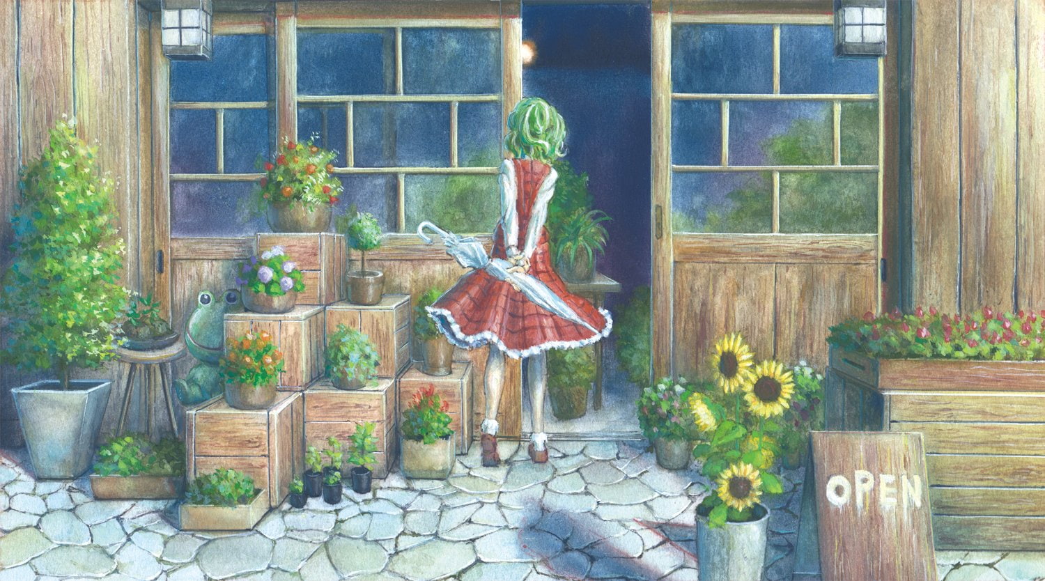 Anime, 720P, Touhou, Yuuka Kazami, HD Wallpaper
