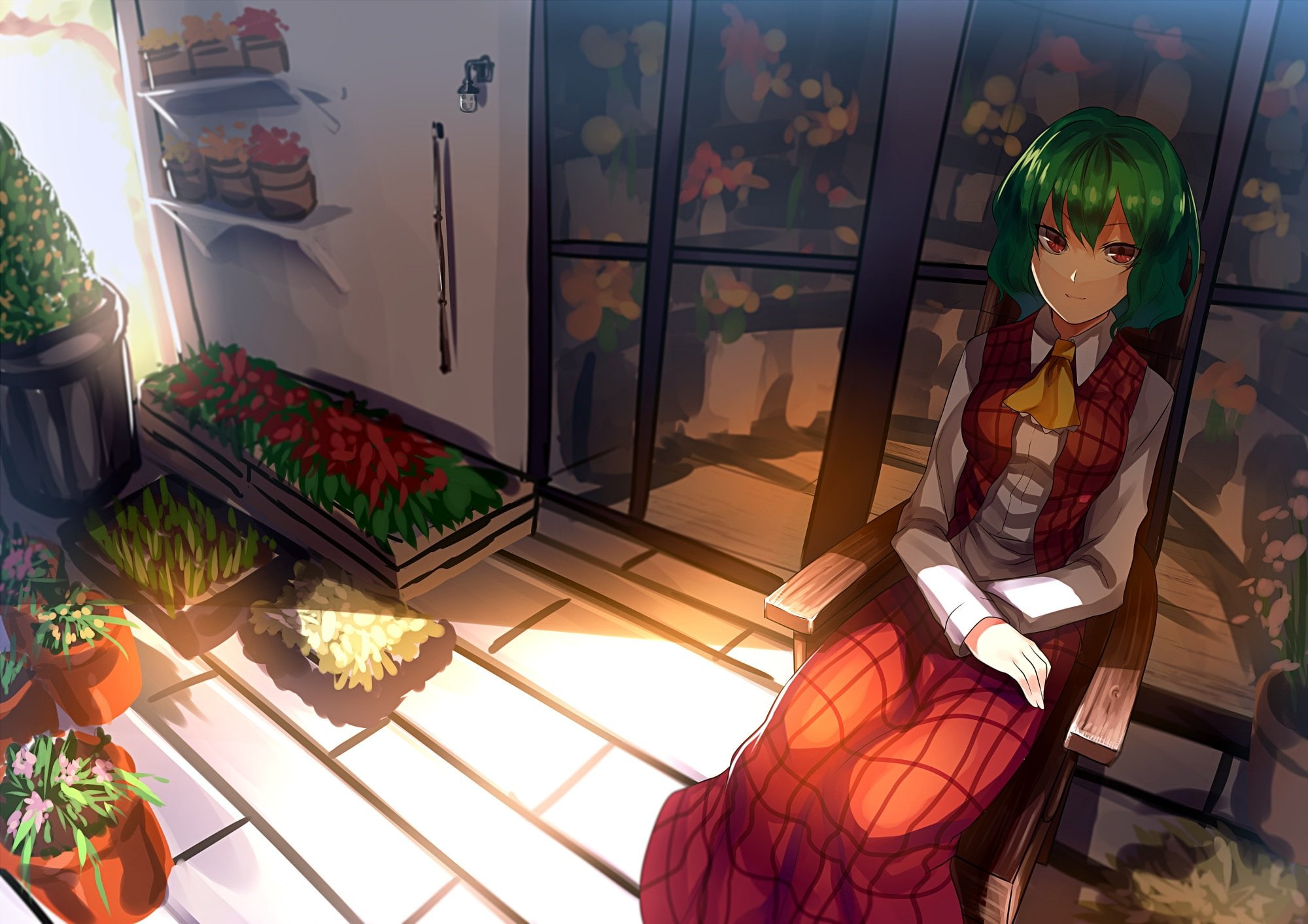 touhou, zan, yuuka, kazami, 1080P, HD Wallpaper