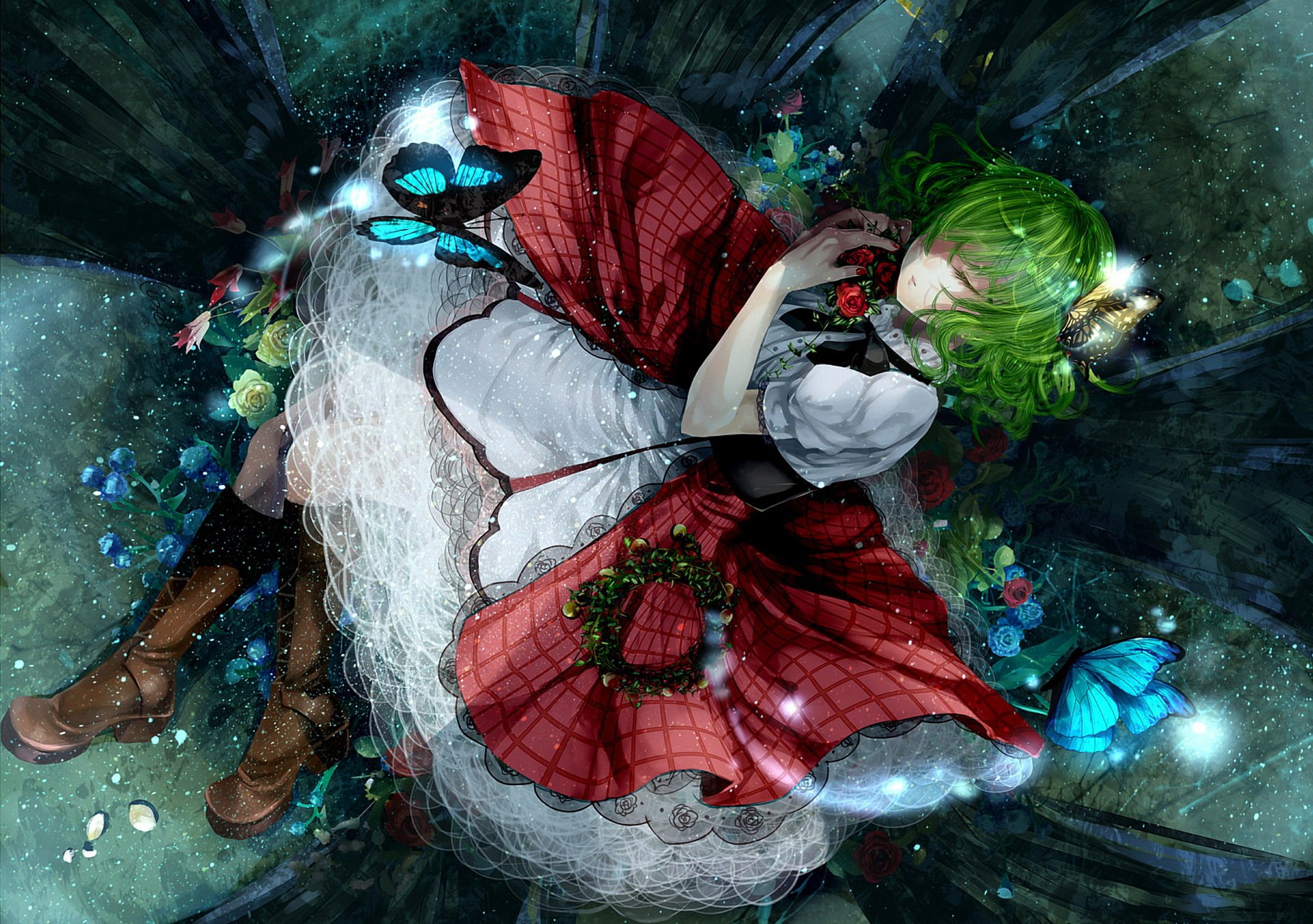1080P, Touhou, Yuuka Kazami, Anime, HD Wallpaper