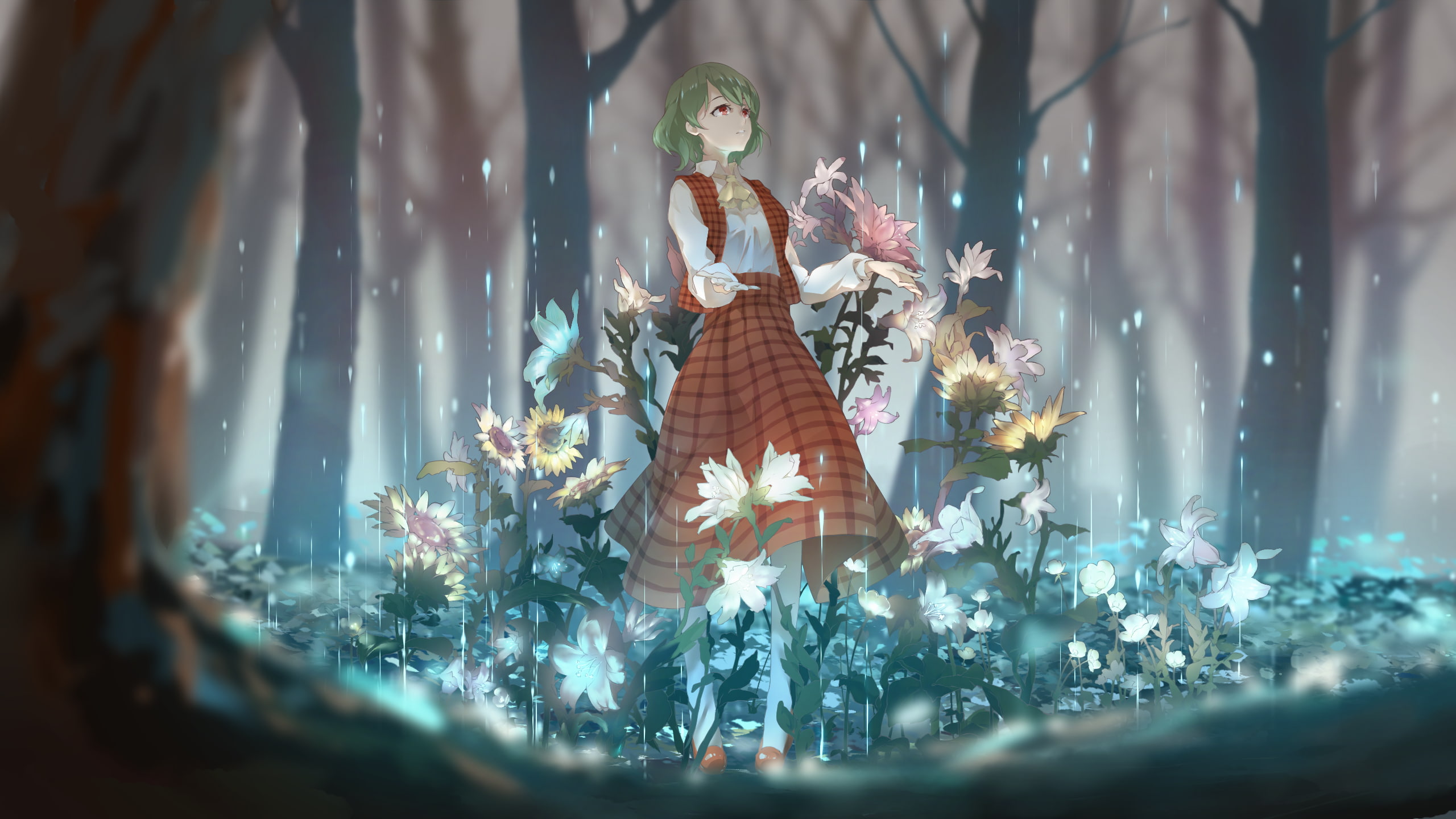 2K, Touhou, Yuuka Kazami, Anime, HD Wallpaper