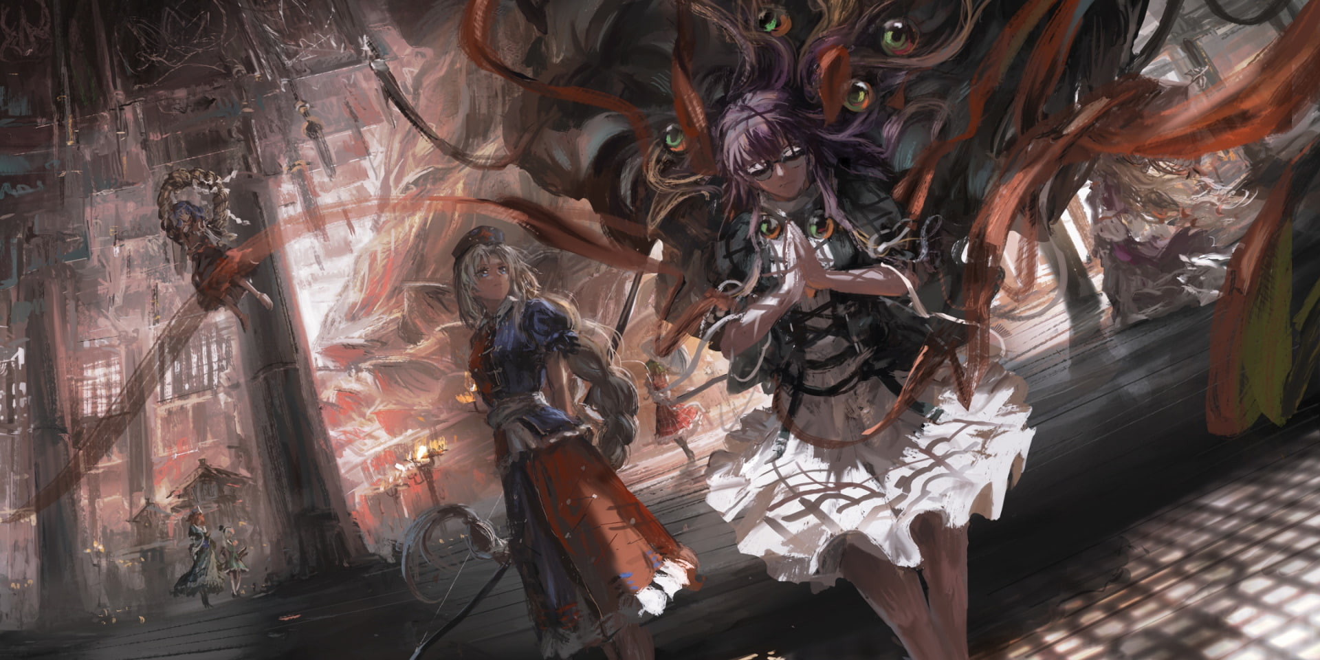 Yuuka Kazami, Kanako Yasaka, 1080P, Anime, Youmu Konpaku, Byakuren Hijiri, Eirin Yagokoro, Yuyuko Saigyouji, Touhou, Yukari Yakumo, HD Wallpaper