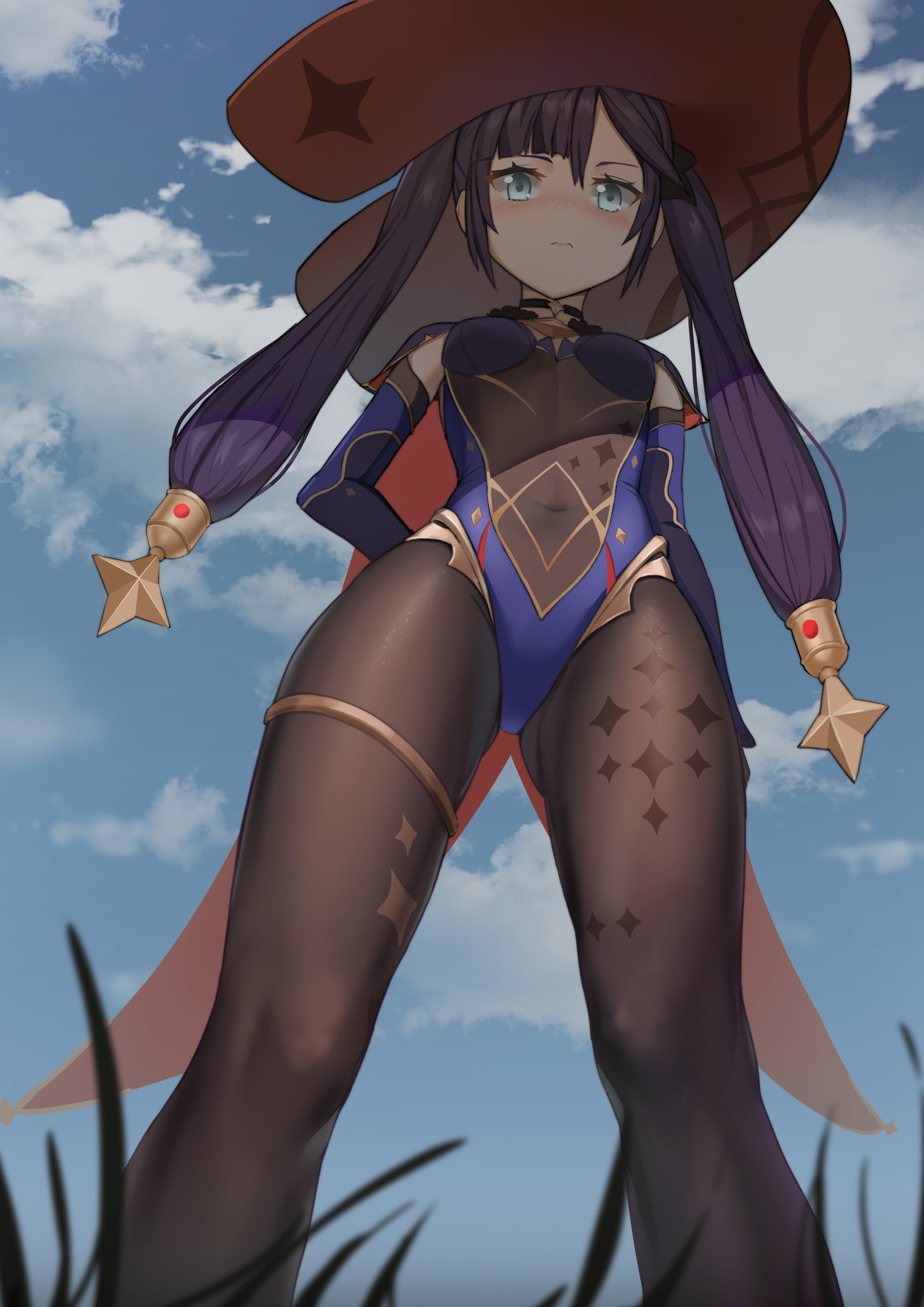 2K, Mona (Genshin Impact), Genshin Impact, anime girls, Phone HD Wallpaper