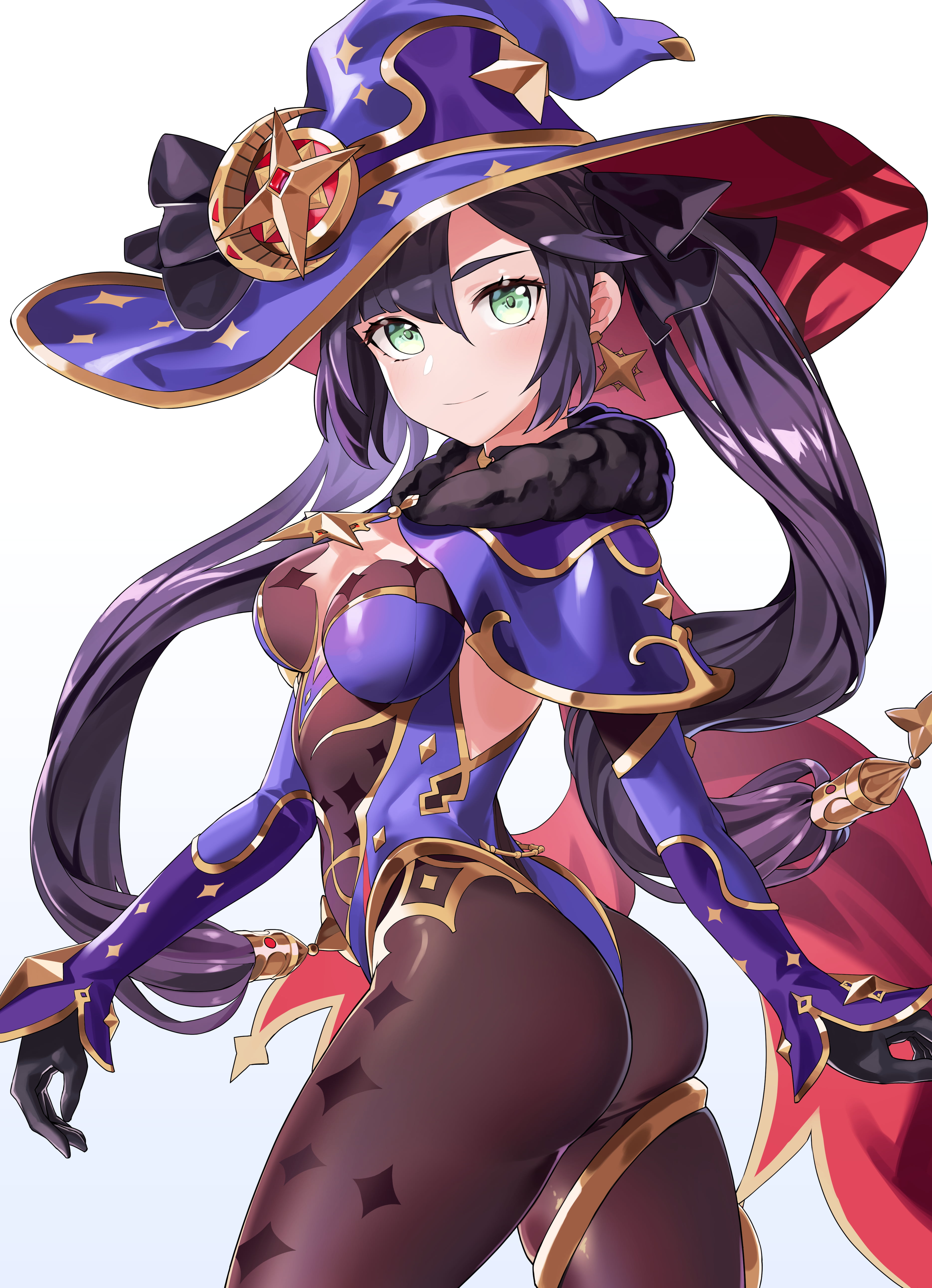 5K, Mona (Genshin Impact), Genshin Impact, anime girls, Phone HD Wallpaper