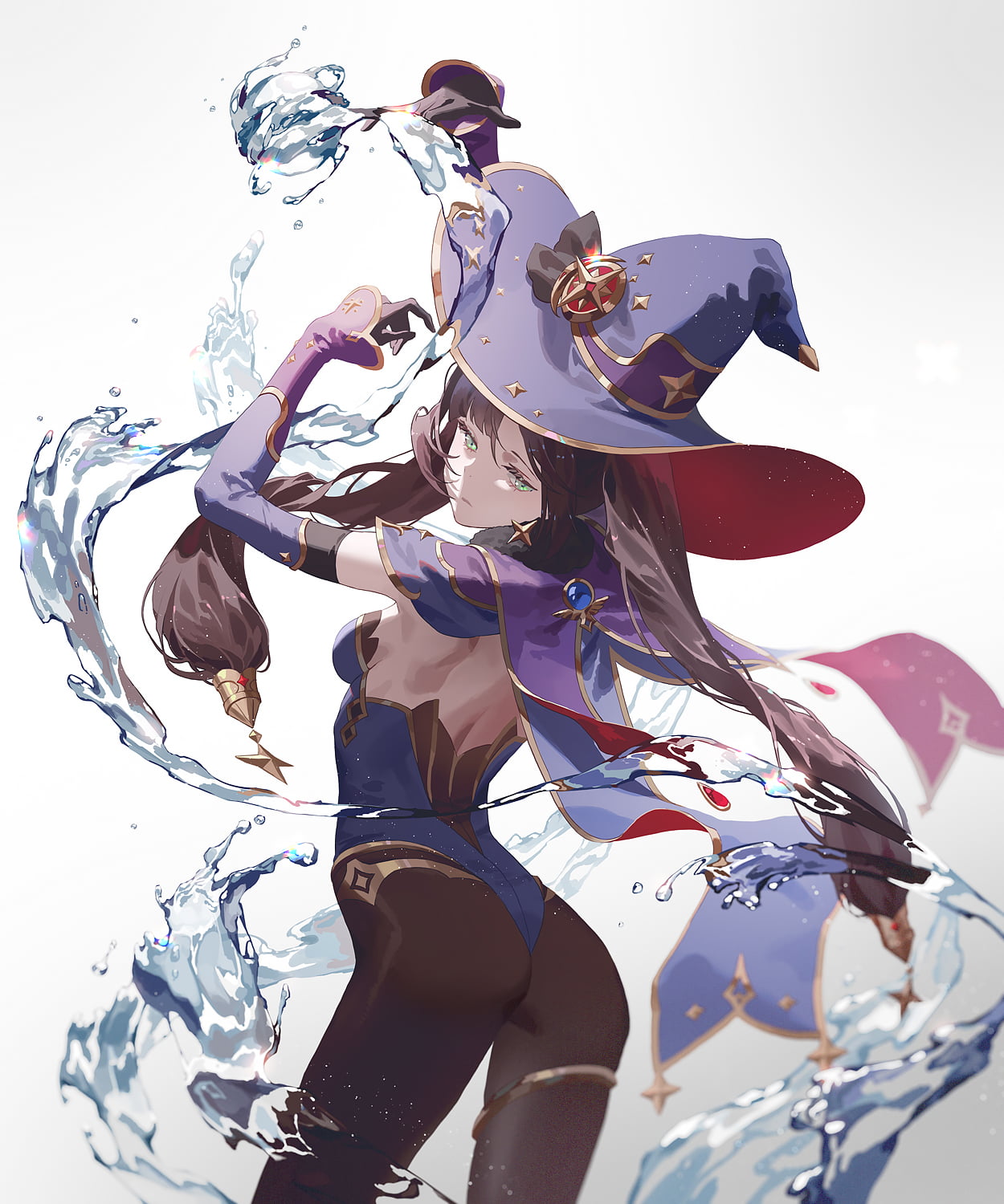 720P, Genshin Impact, Mona (Genshin Impact), anime girls, anime, Phone HD Wallpaper