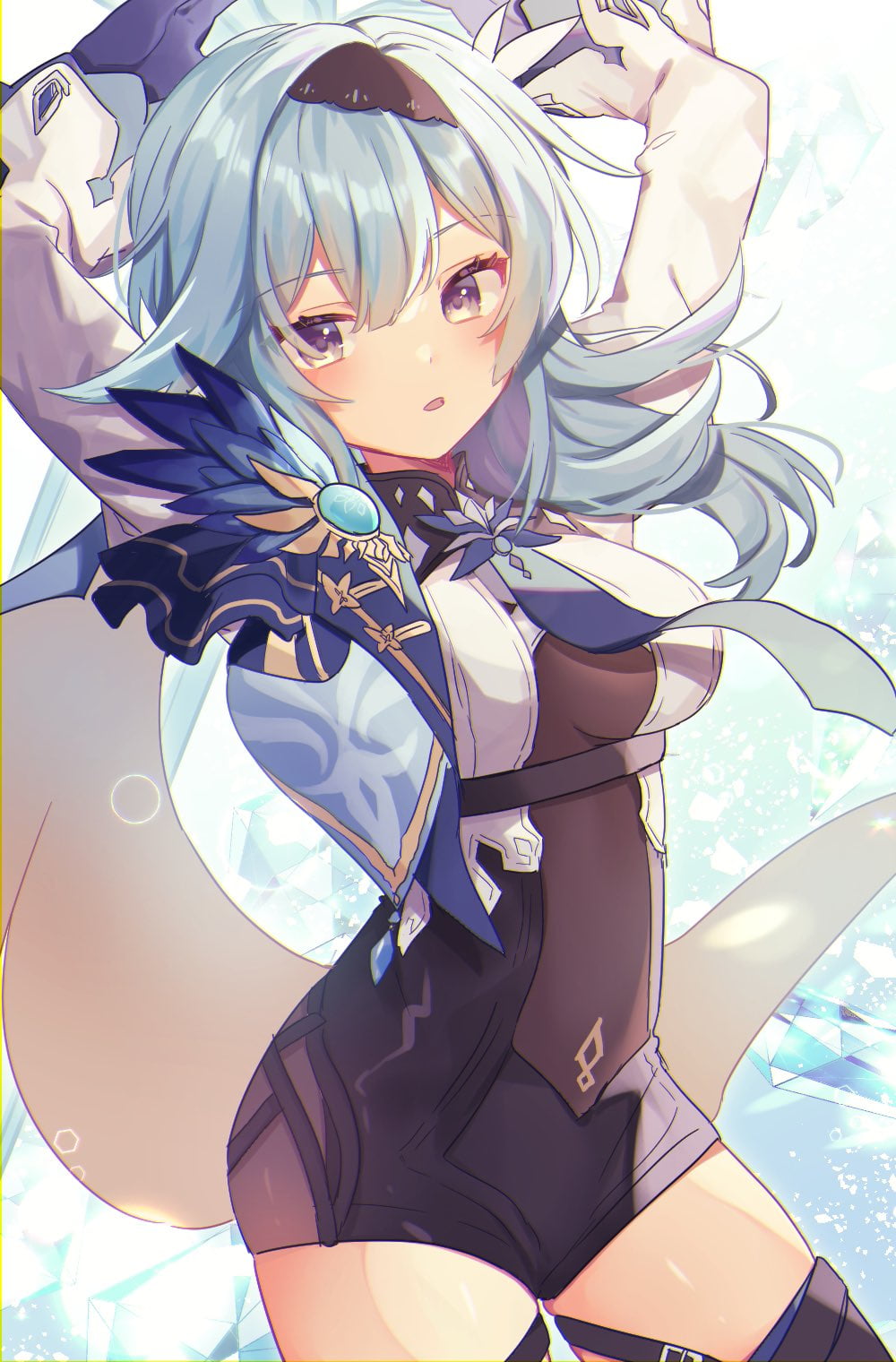 anime girls, 720P, Genshin Impact, Eula(Genshin impact), Phone HD Wallpaper