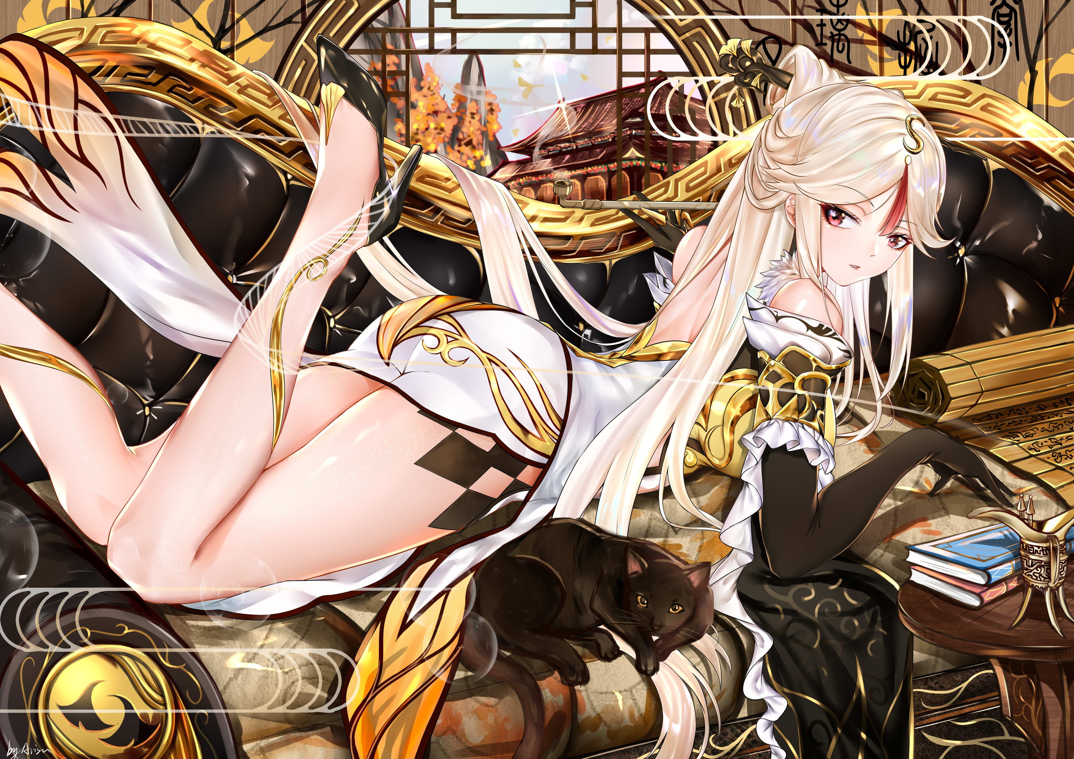 4K, Ningguang (Genshin Impact), Genshin Impact, anime girls, HD Wallpaper