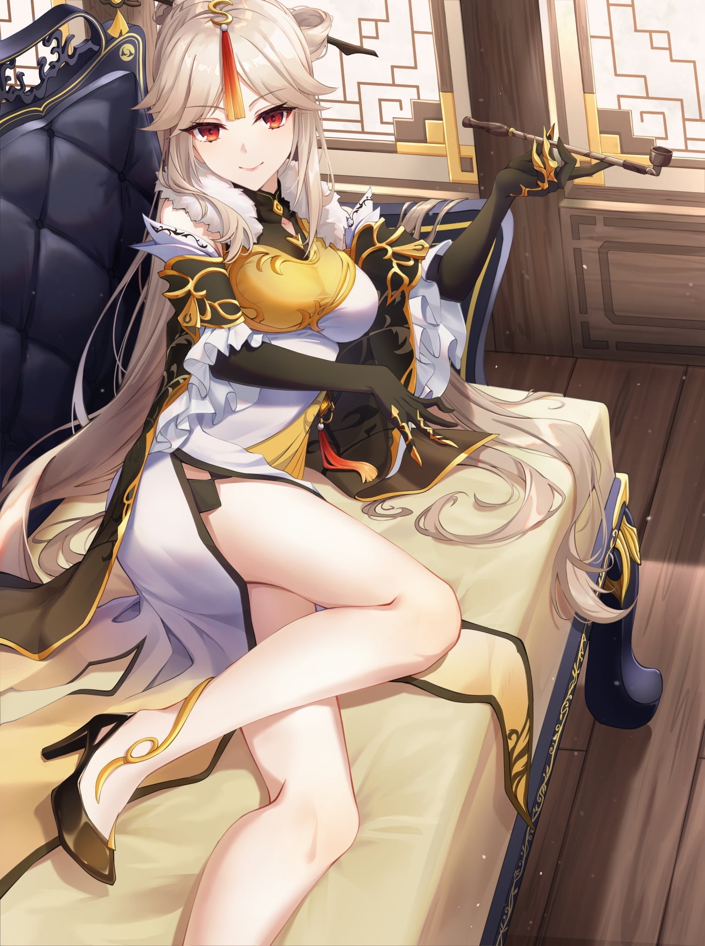 720P, anime girls, Ningguang (Genshin Impact), Genshin Impact, Phone HD Wallpaper