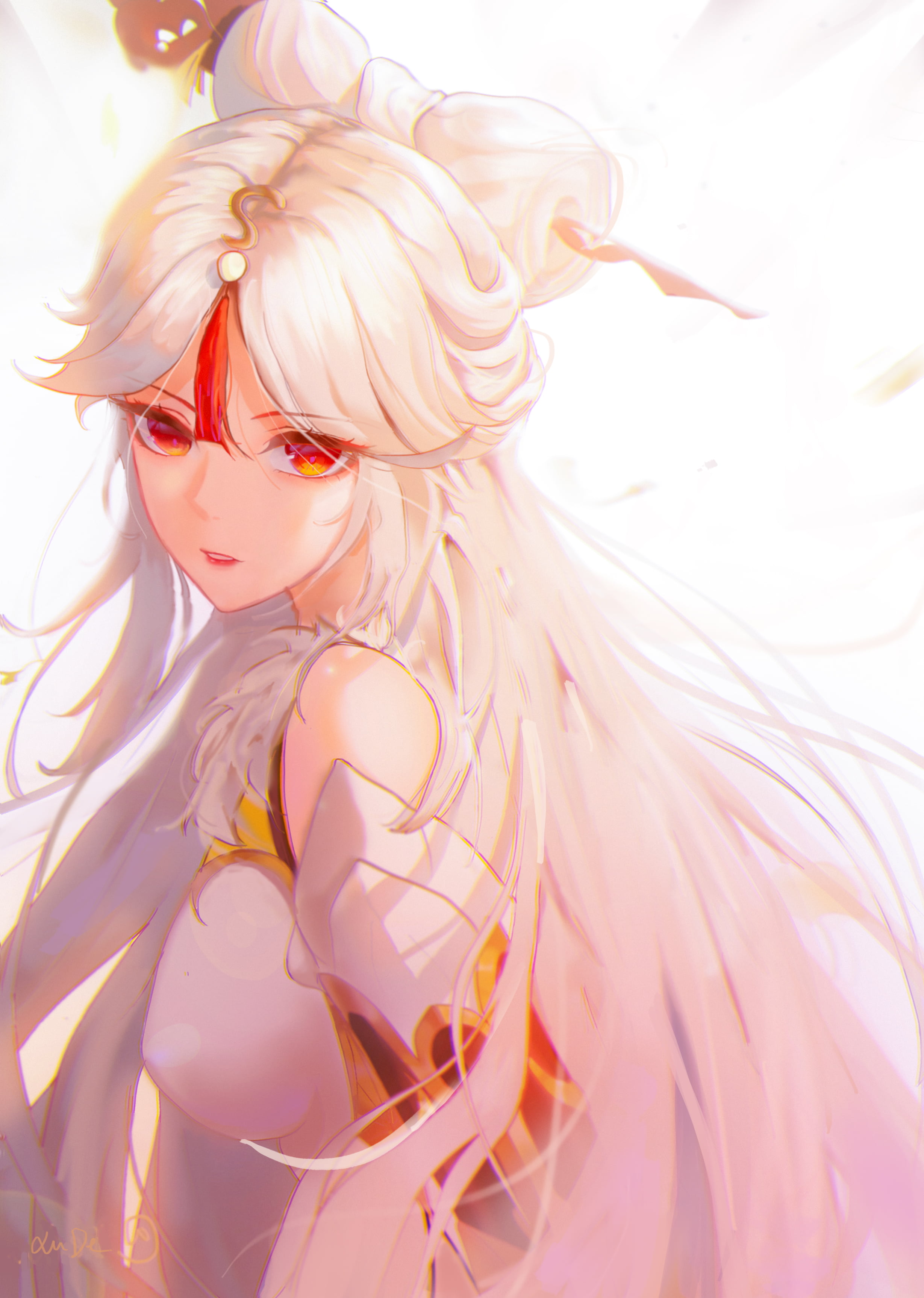 anime girls, Ningguang (Genshin Impact), 2K, Genshin Impact, Phone HD Wallpaper