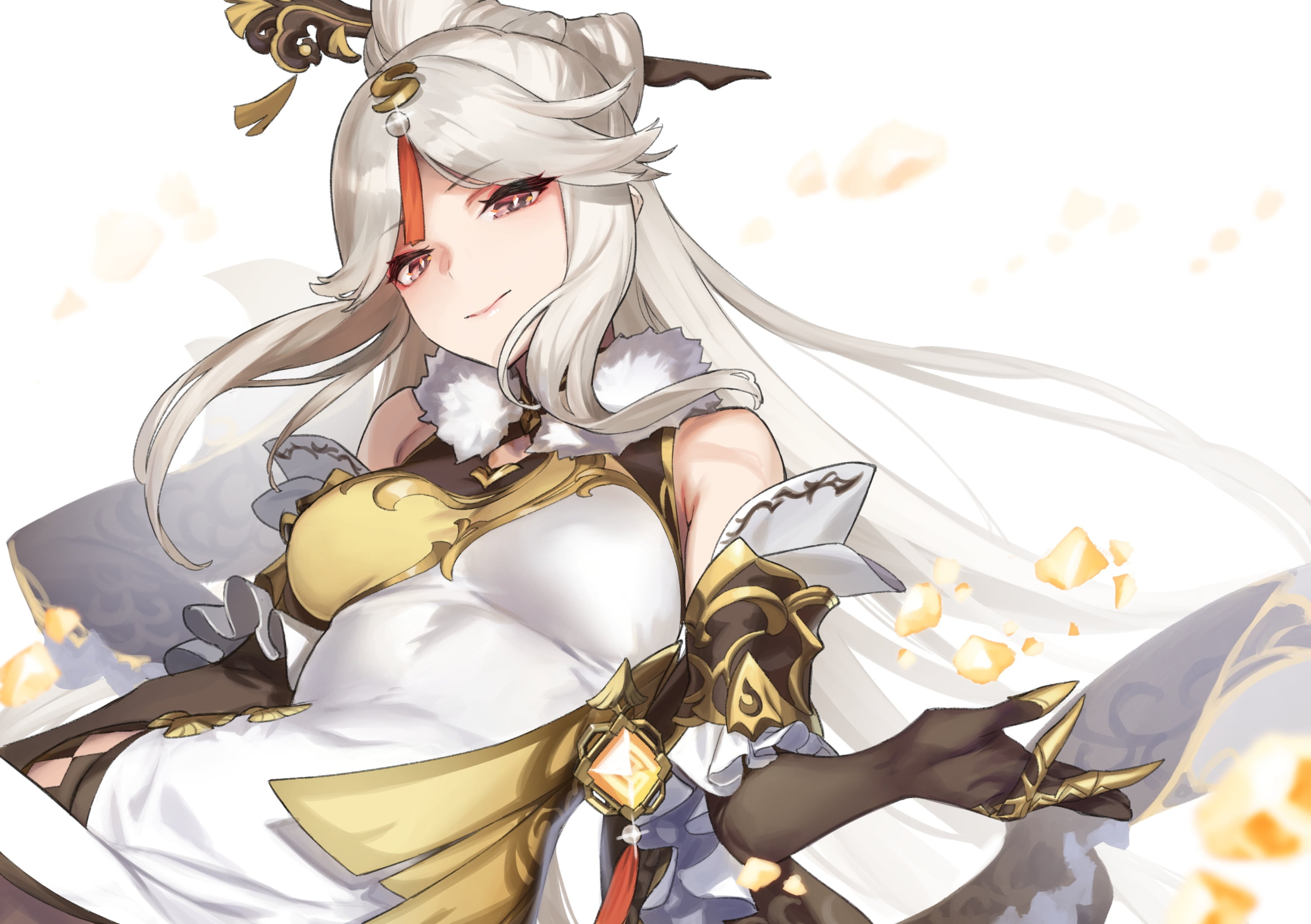 anime girls, 2K, Genshin Impact, Ningguang (Genshin Impact), HD Wallpaper
