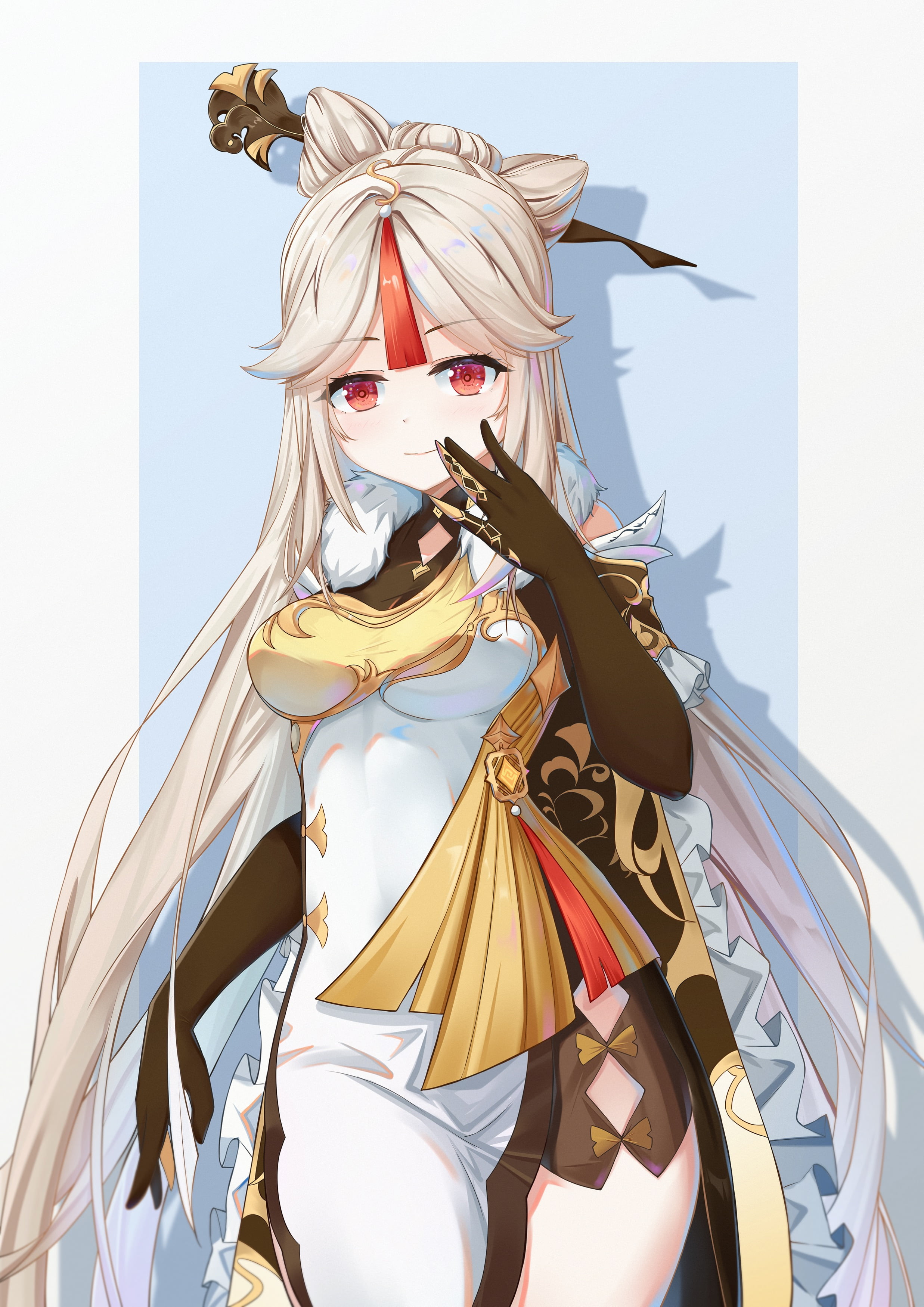 Genshin Impact, 2K, Ningguang (Genshin Impact), anime girls, Phone HD Wallpaper