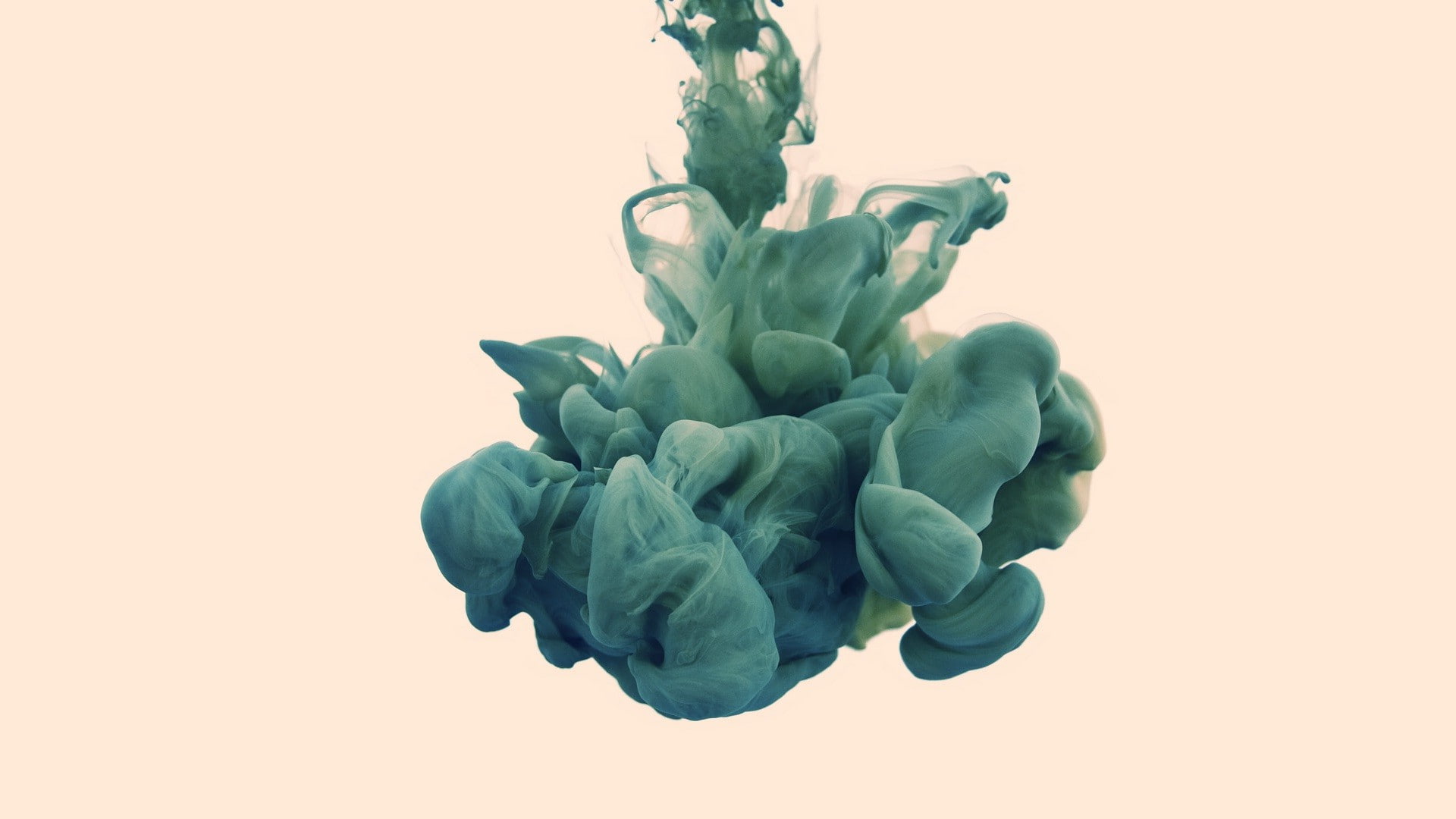 motion, growth, Alberto Seveso, green color, plant, mid-air, studio shot, creativity, nature, freshness, no people, decoration, paint, close-up, Paint In Water, HD Wallpaper