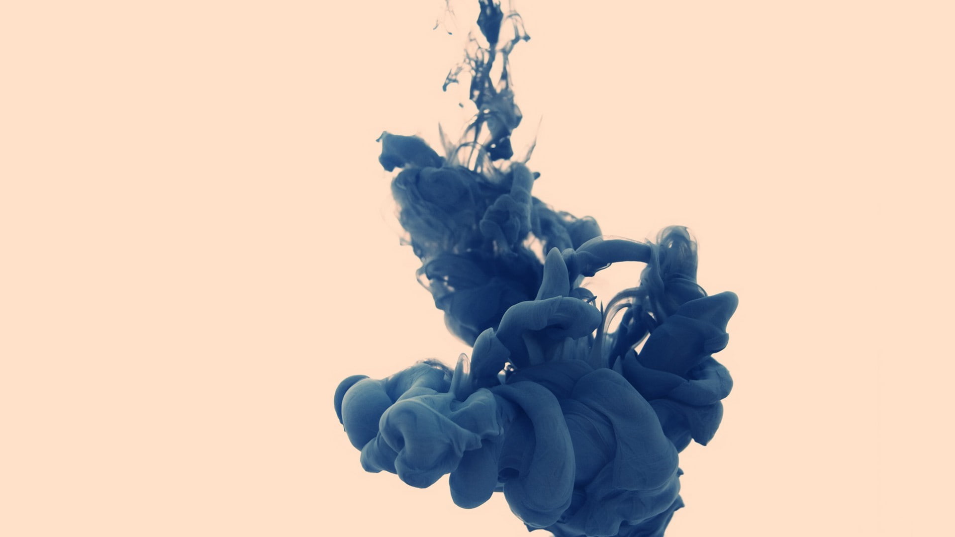 blue, cut out, close-up, 1080P, sky, nature, motion, freshness, copy space, white color, abstract, art and craft, backgrounds, smoke abstract alberto seveso paint in water, HD Wallpaper