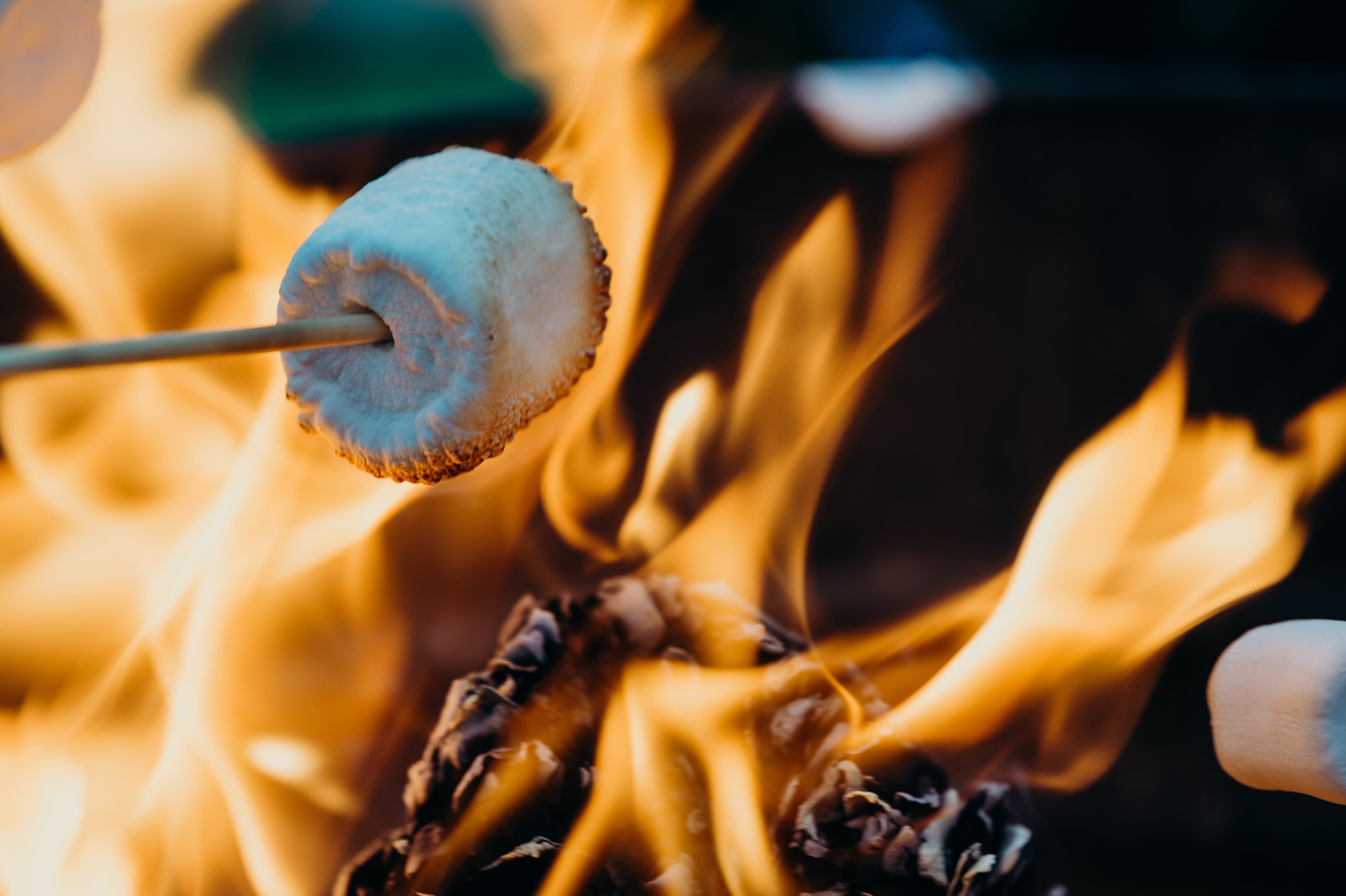 heat - temperature, brown, fire - natural phenomenon, burning, 4K, focus on foreground, travel destinations, close-up, person, marine, barbecuing, freshness, HD Wallpaper