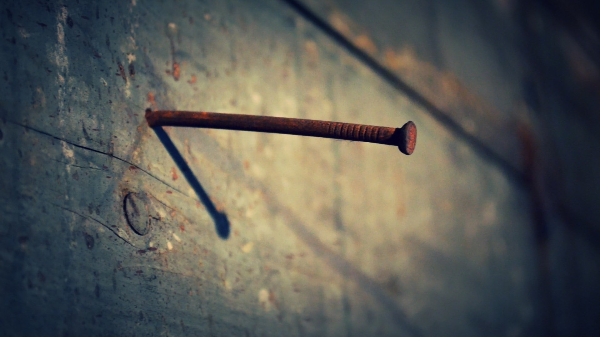 shadow, weathered, focus on foreground, 1080P, wall - building feature, rust, door, wall, photography, metal, nails, outdoors, no people, single object, HD Wallpaper