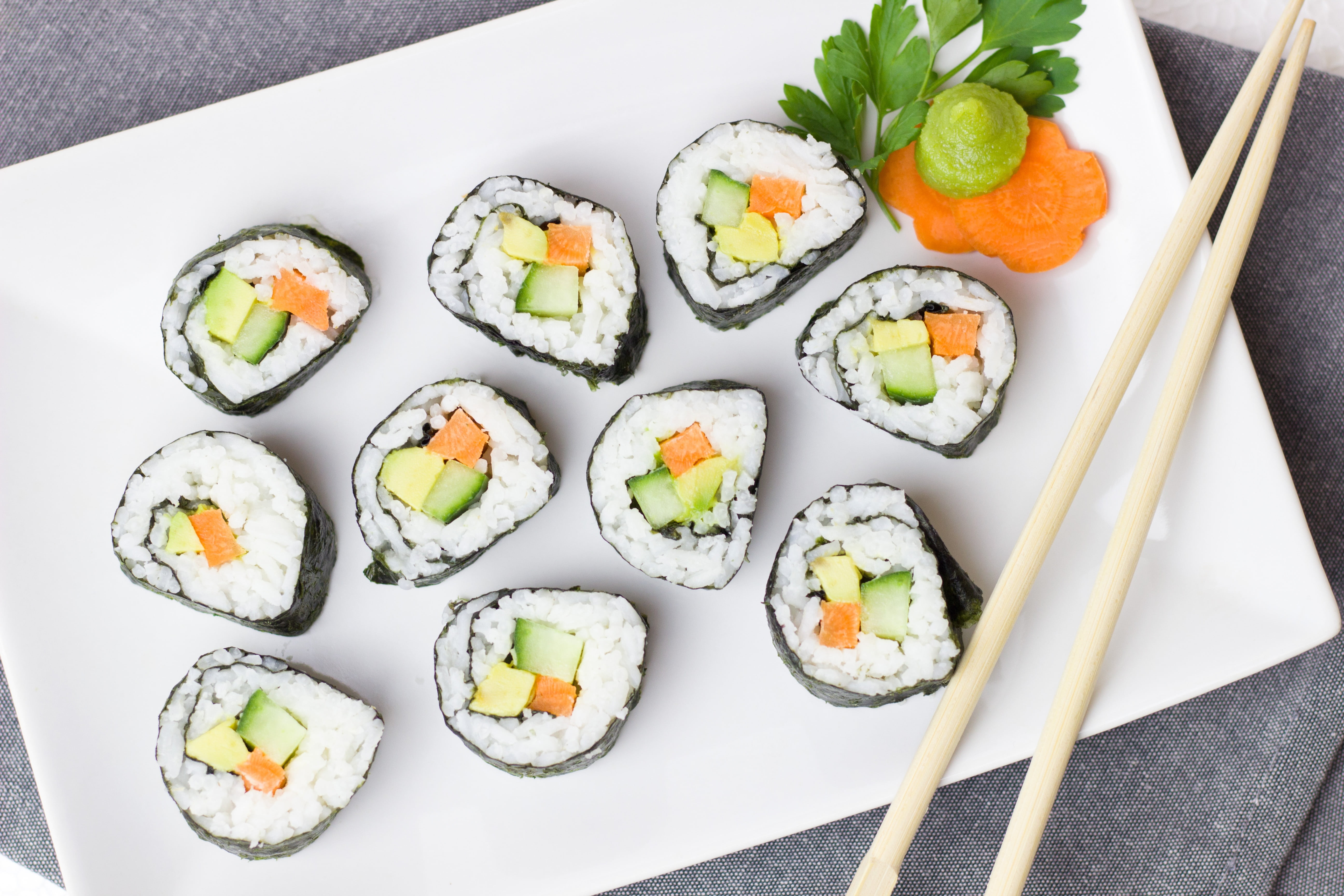 high angle view, seafood, japanese food, chinese, meal, fish, food, freshness, snack, dinner, asia, delicious, eat, gourmet, ready-to-eat, sushi, healthy eating, HD Wallpaper