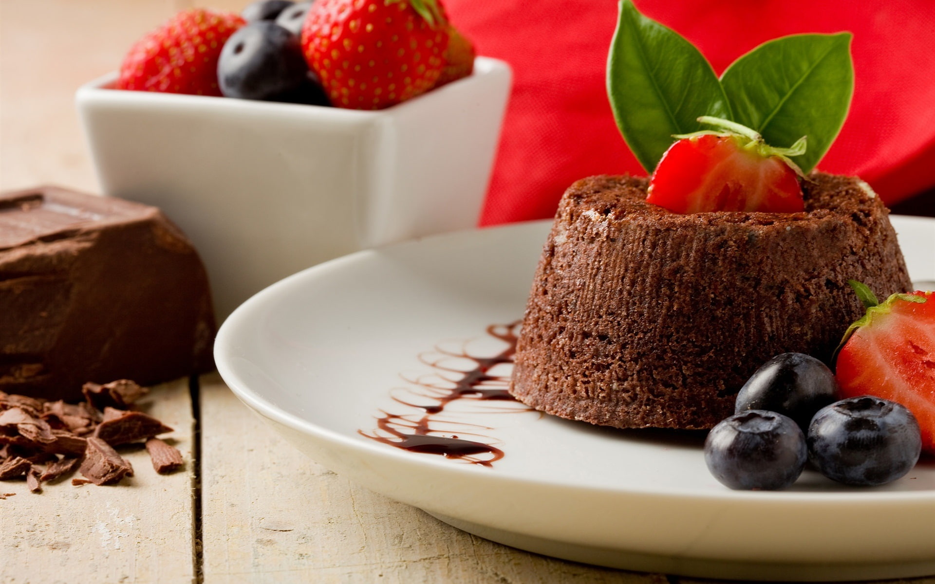 Cake, Blueberries, 1080P, Dessert, Sweet, Food, Strawberries, HD Wallpaper