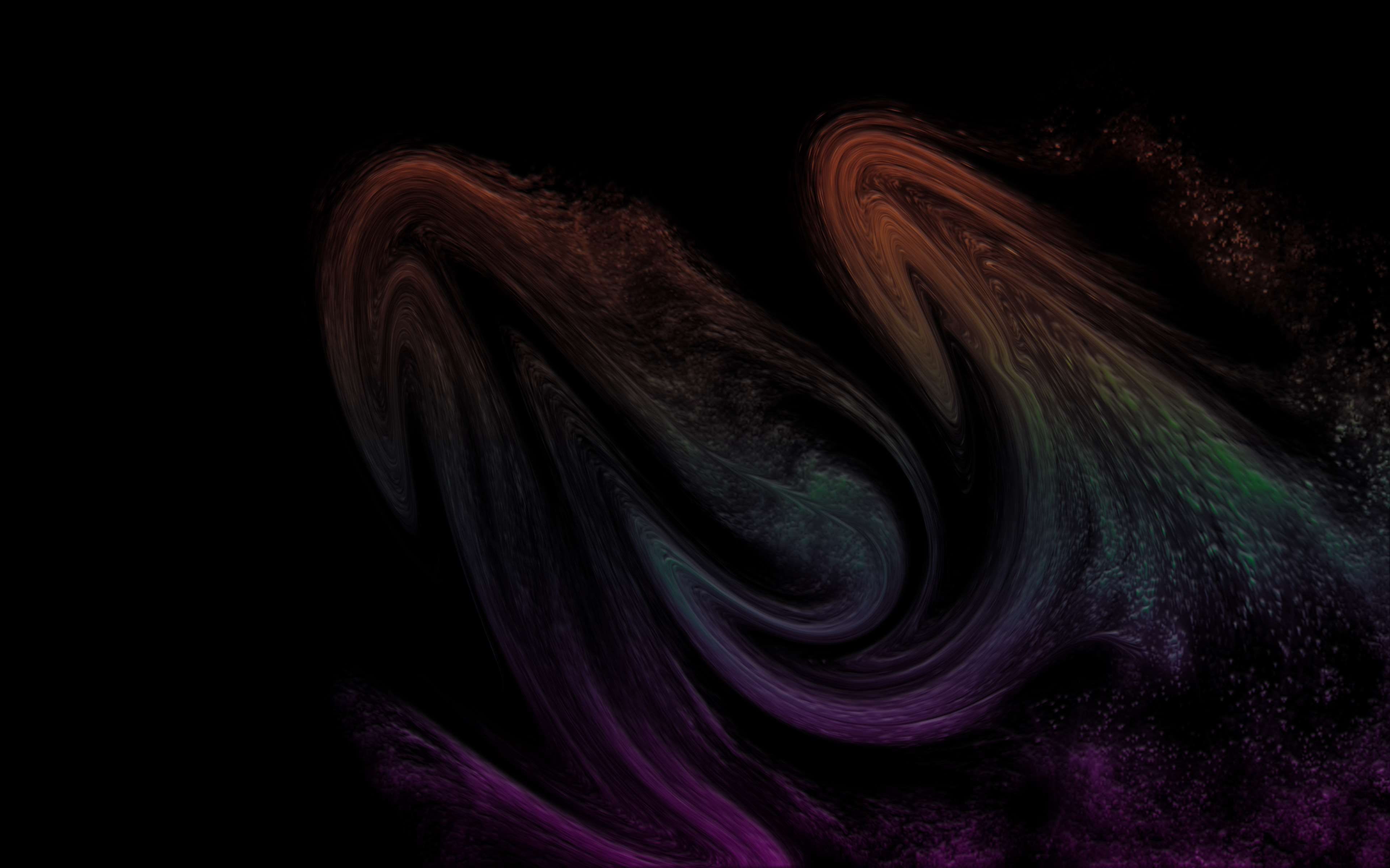 backgrounds, no people, textured, black background, colour mix, green color, surreal, motion, abstract, pattern, orange, close-up, hairstyle, art and craft, HD Wallpaper