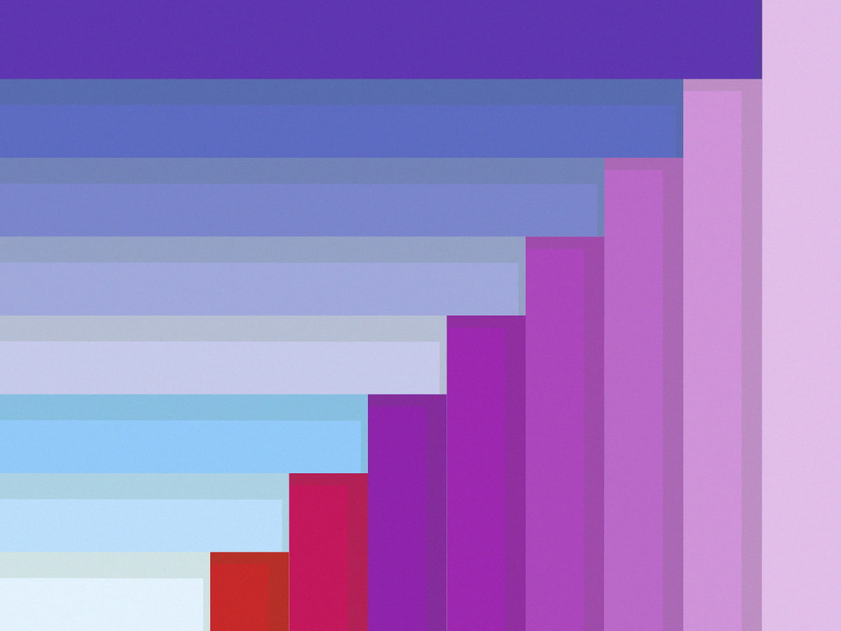 indoors, blue, no people, pattern, architectural column, steps and staircases, 480P, pink color, creativity, copy space, staircase, multi colored, material style, HD Wallpaper