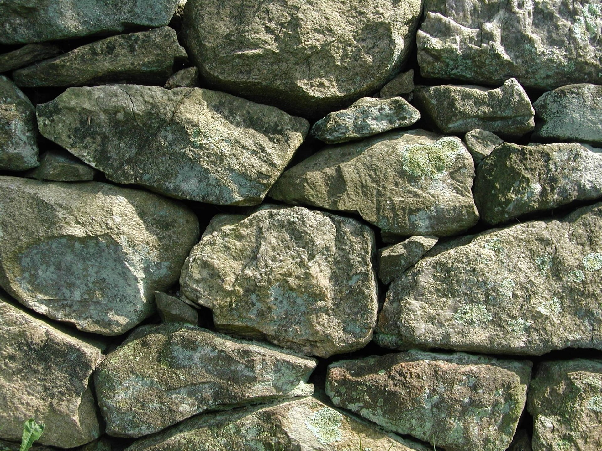 full frame, stone, design, day, stones, rock - object, no people, close up, interlocking, fence, outdoors, gray, stone wall, solid, rocks, abundance, stone - object, HD Wallpaper