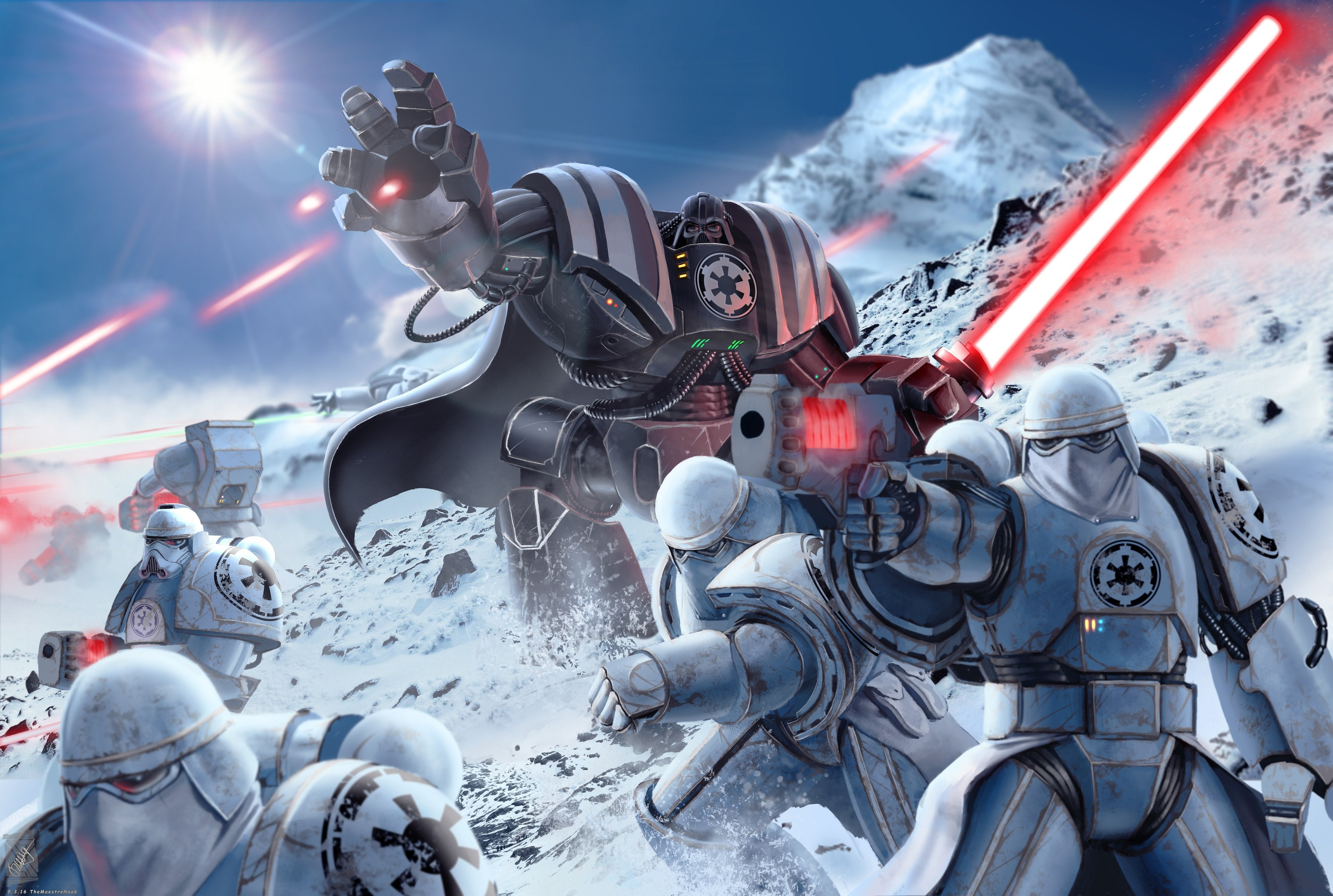 Sith (Star Wars), 4K, Stormtrooper, Star Wars, Darth Vader, Lightsaber, Snowtrooper, HD Wallpaper