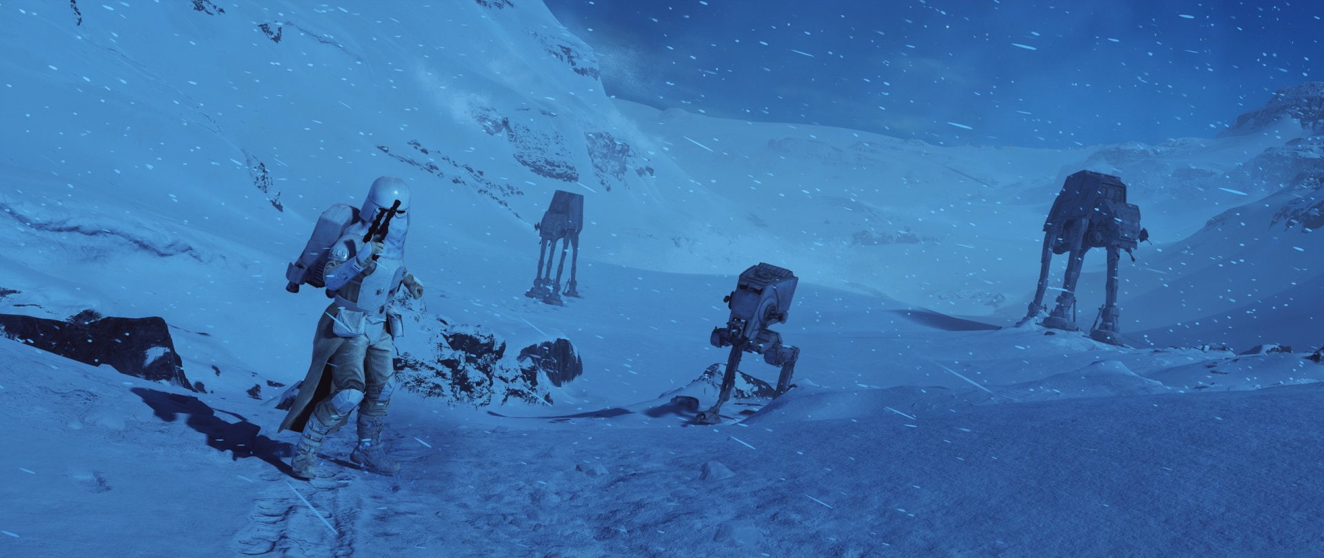 1080P, Star Wars Battlefront (2015), Star Wars, AT-AT Walker, Snowtrooper, HD Wallpaper
