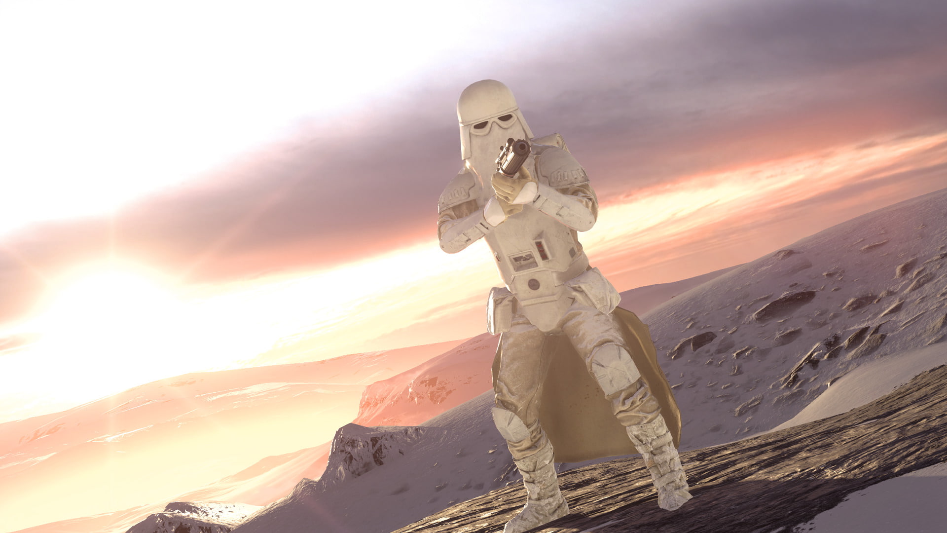 Hoth (Star Wars), Star Wars, 1080P, Snowtrooper, Star Wars Battlefront (2015), Snow, Mountain, HD Wallpaper
