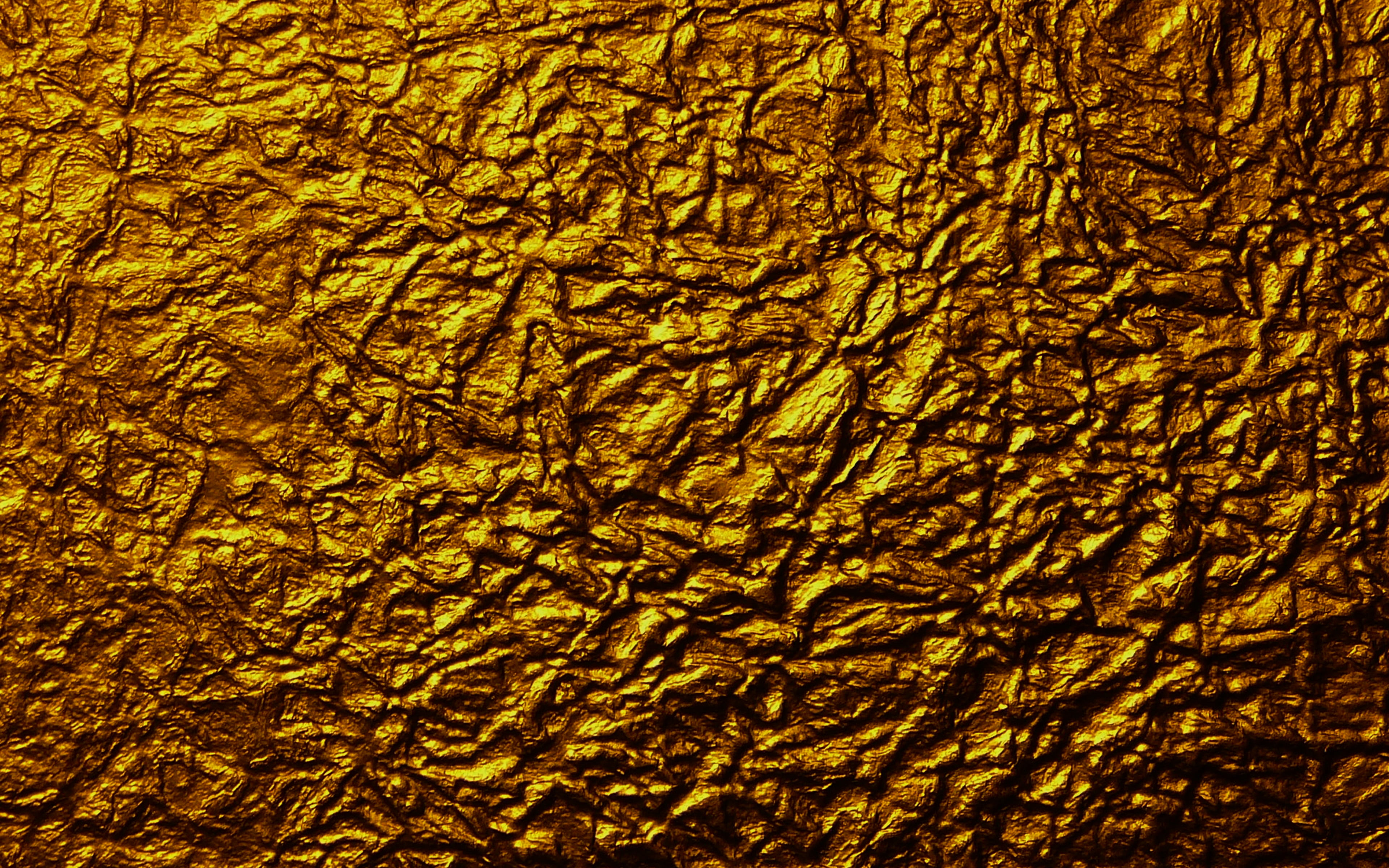 full frame, 4K, textured, natural pattern, crushed, gold, foil, texture, no people, indoors, pattern, crumpled, nature, backgrounds, yellow, purity, close-up, HD Wallpaper