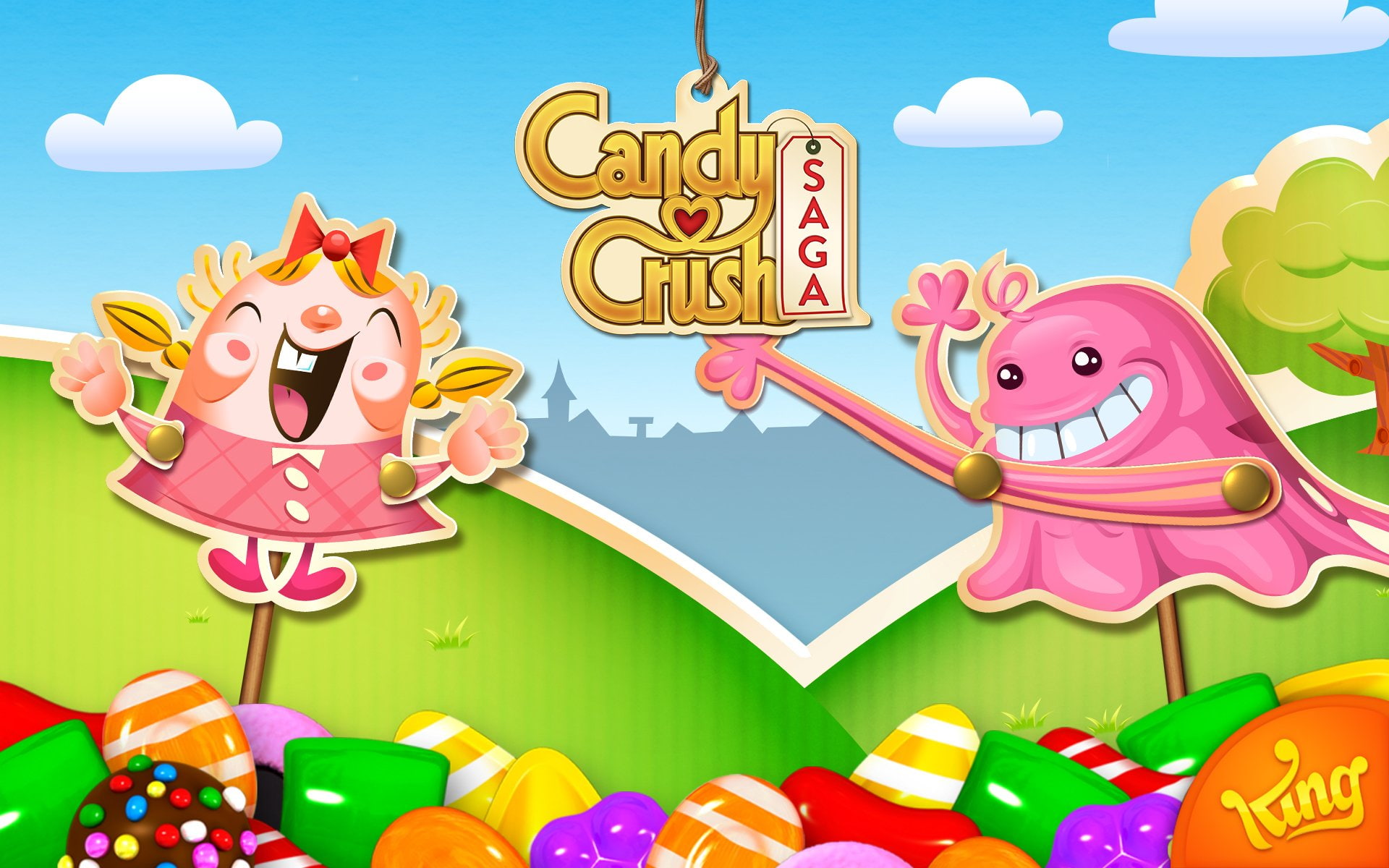 Candy Crush Saga, Video Game, 1080P, HD Wallpaper
