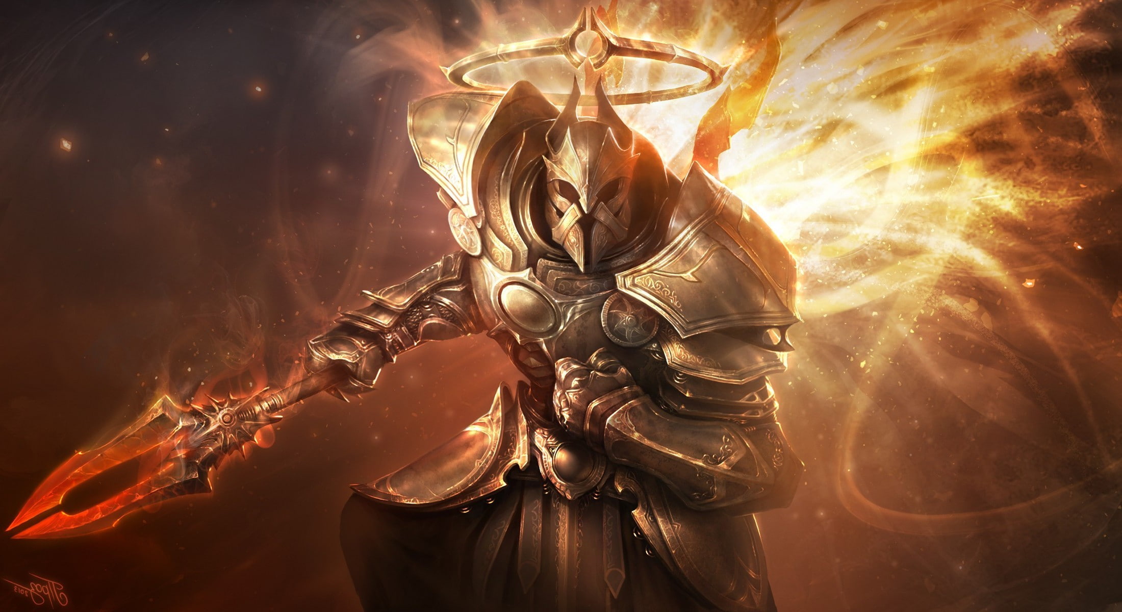 nature, holding, conflict, security, sign, motion, adult, young adult, human body part, waist up, sport, aggression, diablo diablo iii fantasy art digital art video games imperius, HD Wallpaper