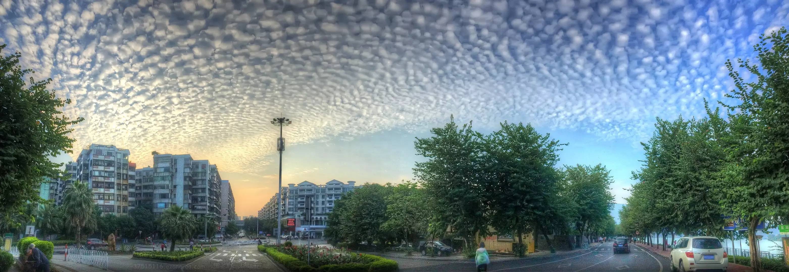 cloud - sky, built structure, transportation, outdoors, skyscraper, building exterior, sky lanterns, mode of transportation, city, architecture, tree, street, HD Wallpaper
