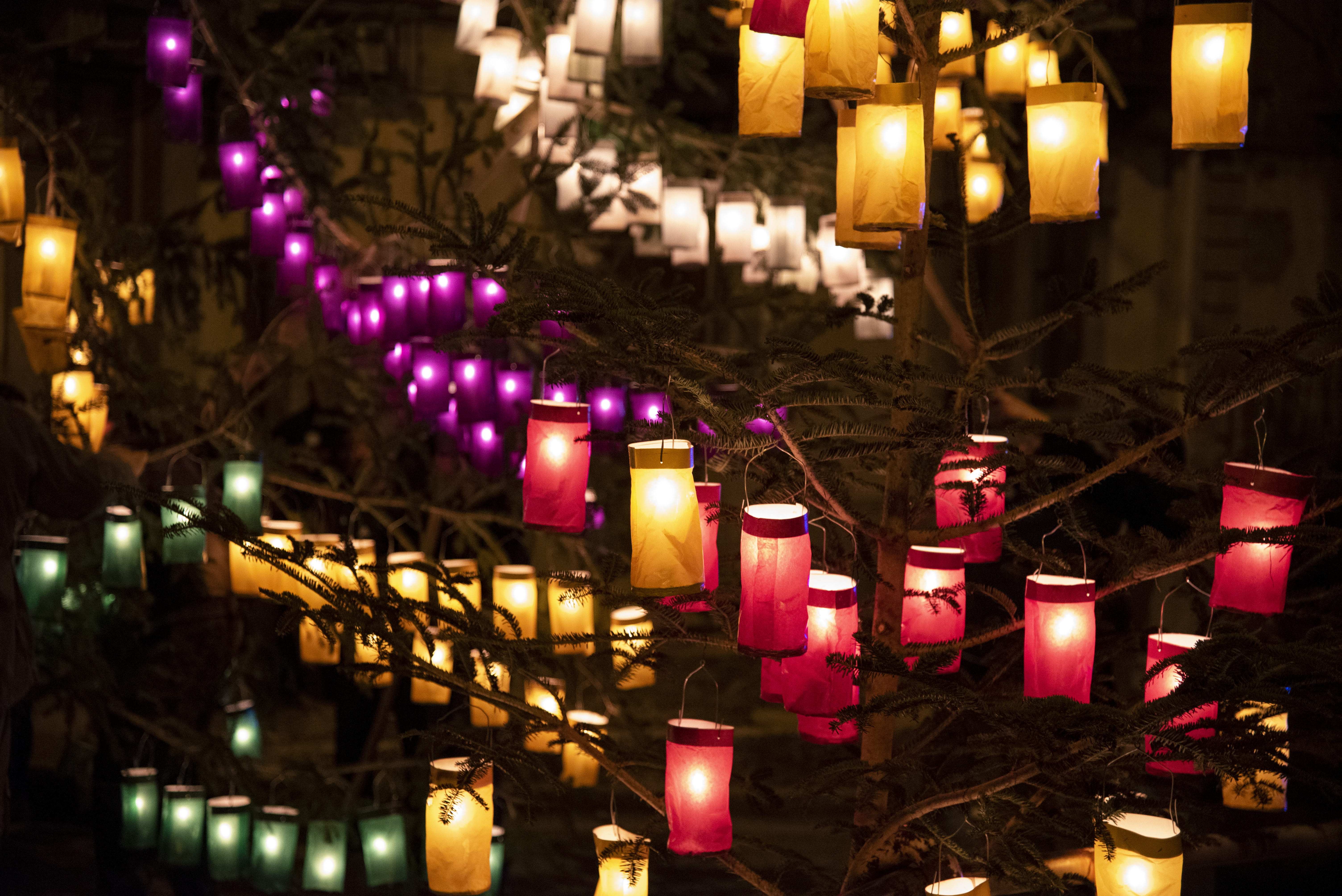 tea light, candle, nature, human, abundance, teen, no people, lamp, built structure, blonde, woman, illuminated, religion, female, night life, crowd, sphere, HD Wallpaper