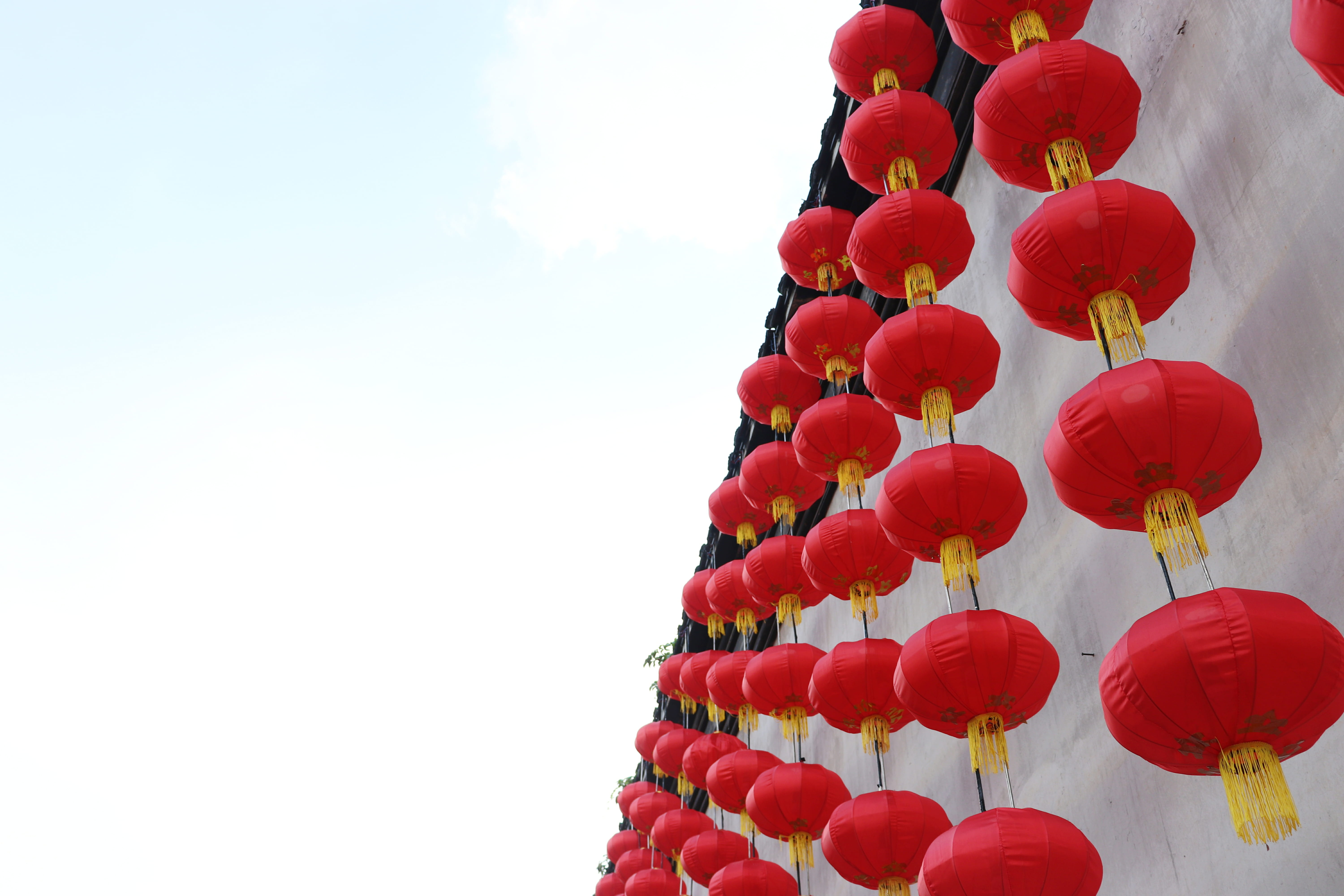 event, hanging, gym, building, celebration, 5K, sky, holiday, dome, nature, working out, crowd, decoration, low angle view, china, lamp, red, exercise, HD Wallpaper