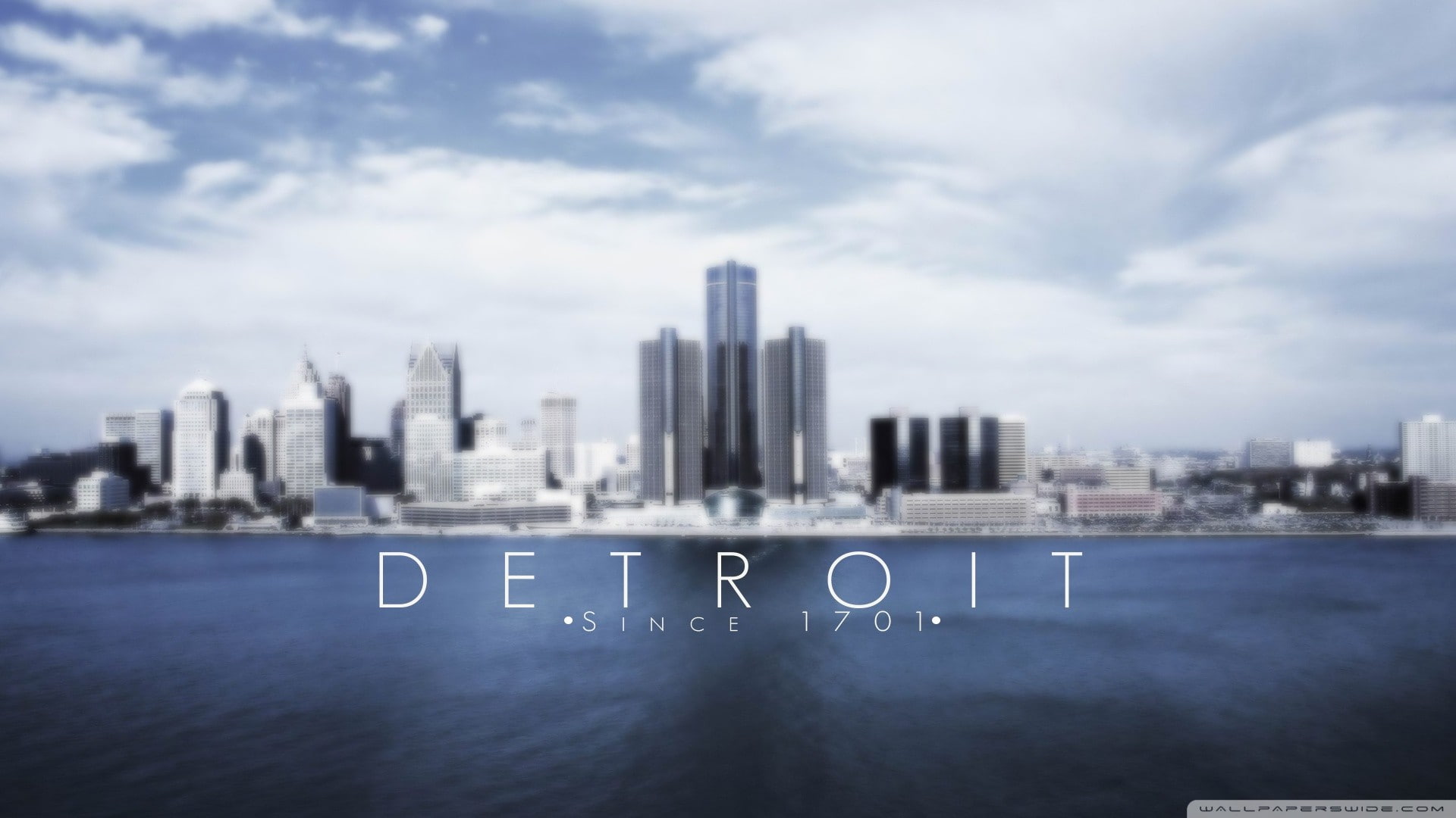 watermarked, cityscape, USA, Detroit, 1080P, HD Wallpaper
