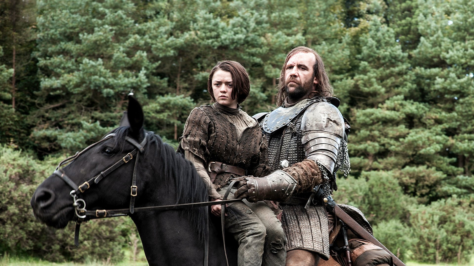 Game Of Thrones, Arya Stark, Sandor Clegane, Maisie Williams, 1080P, TV Show, Rory McCann, HD Wallpaper