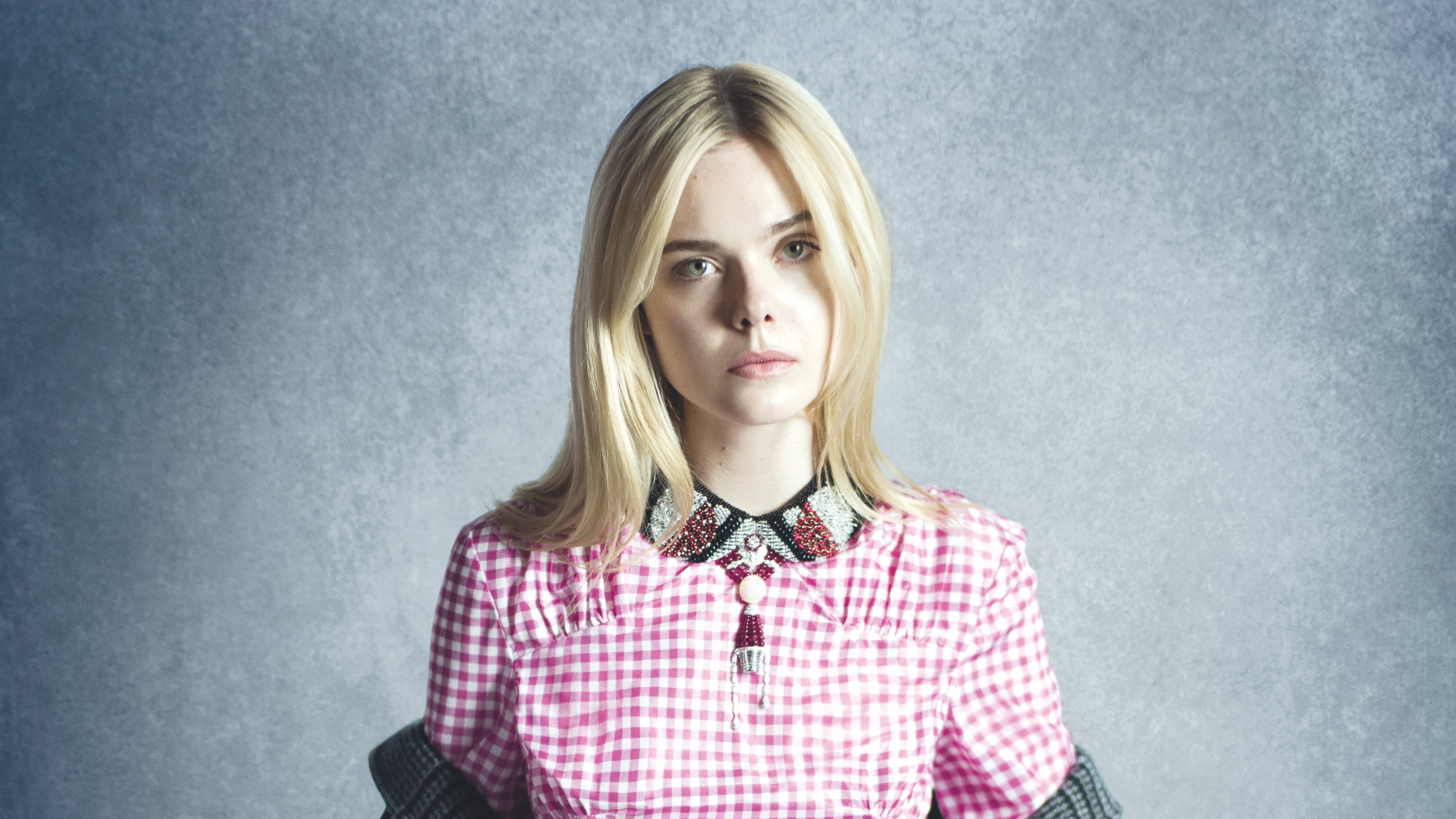Actresses, Elle Fanning, 4K, Blonde, HD Wallpaper