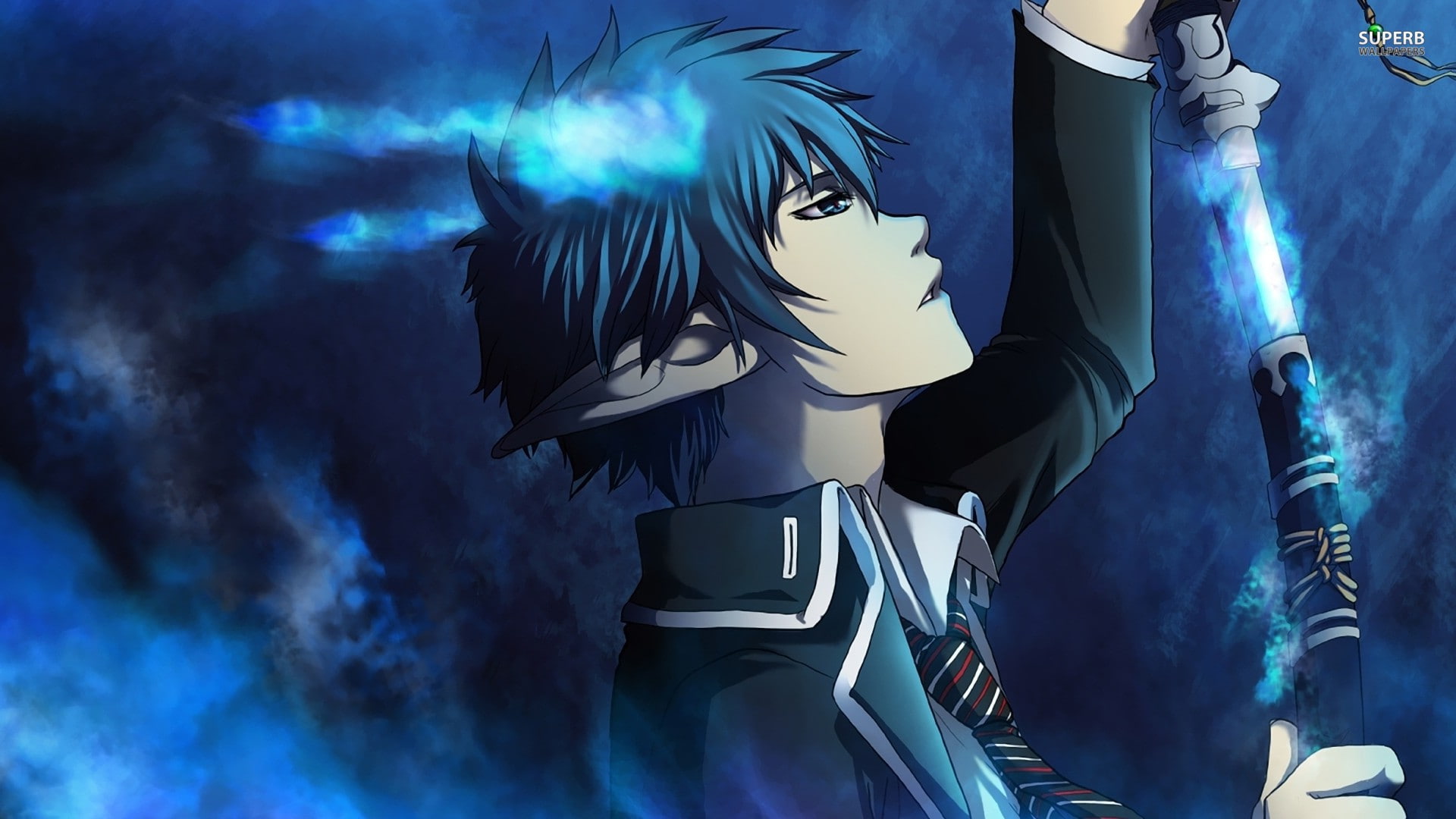 Blue Exorcist, Okumura Rin, 1080P, demon, anime, HD Wallpaper