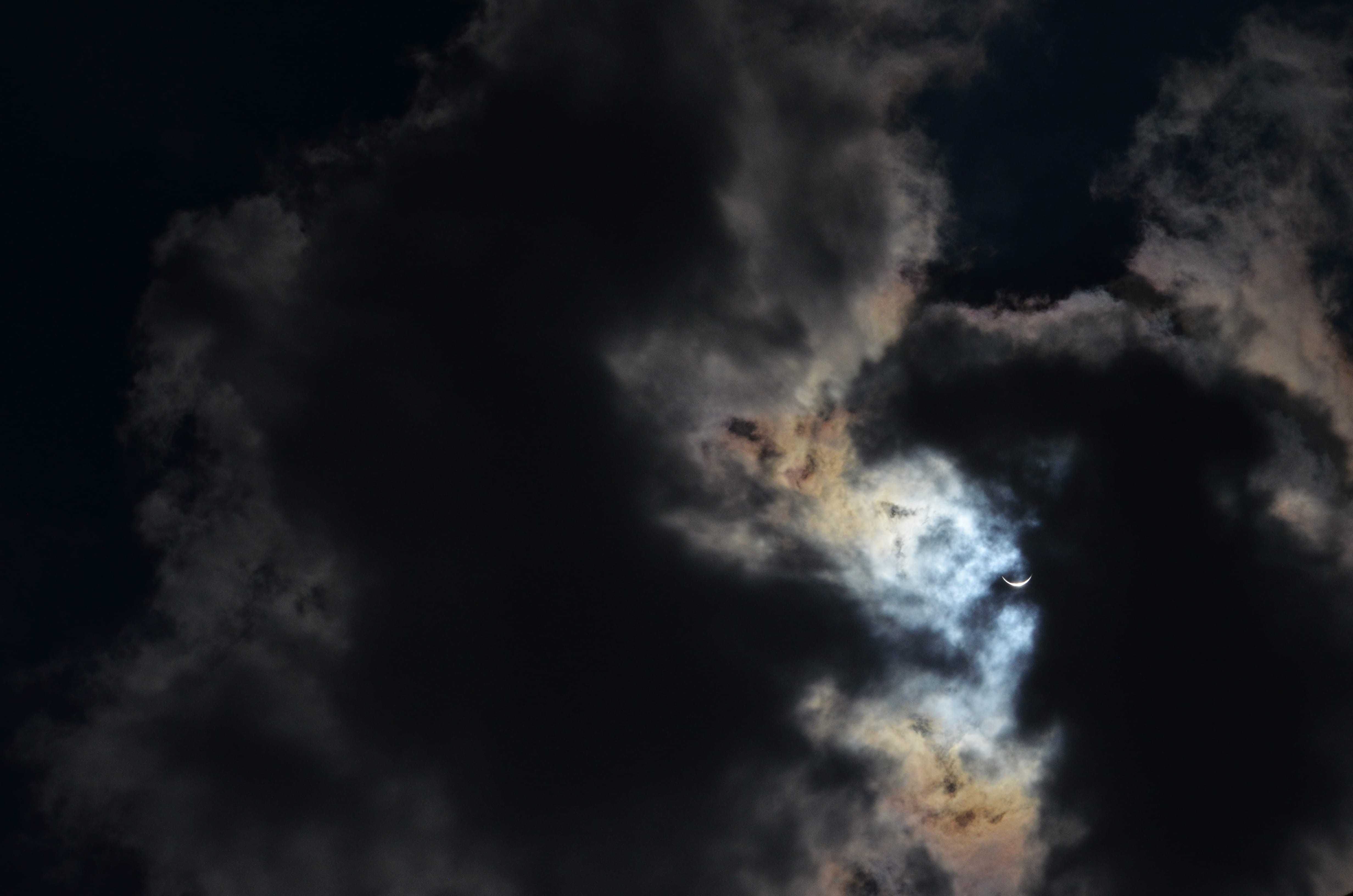 scenics - nature, black color, beauty in nature, 4K, ominous, meteorology, dramatic sky, black background, overcast, storm, cloudscape, clouds, dark, nature, HD Wallpaper