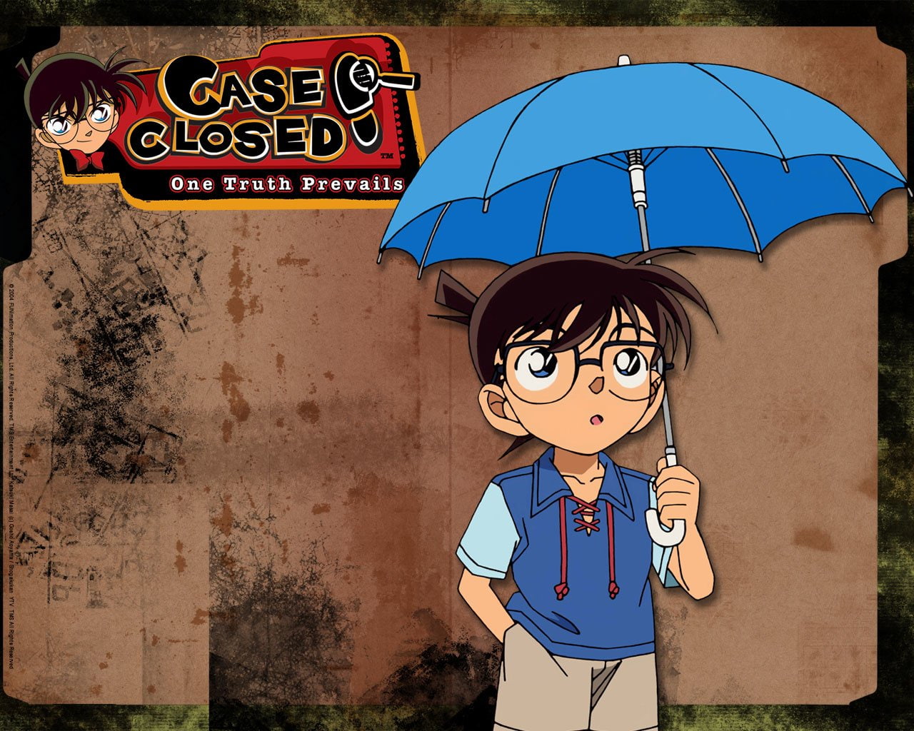 waist up, architecture, Anime, portrait, real people, lifestyles, males, leisure activity, representation, 720P, Case Closed, outdoors, umbrella, casual clothing, HD Wallpaper
